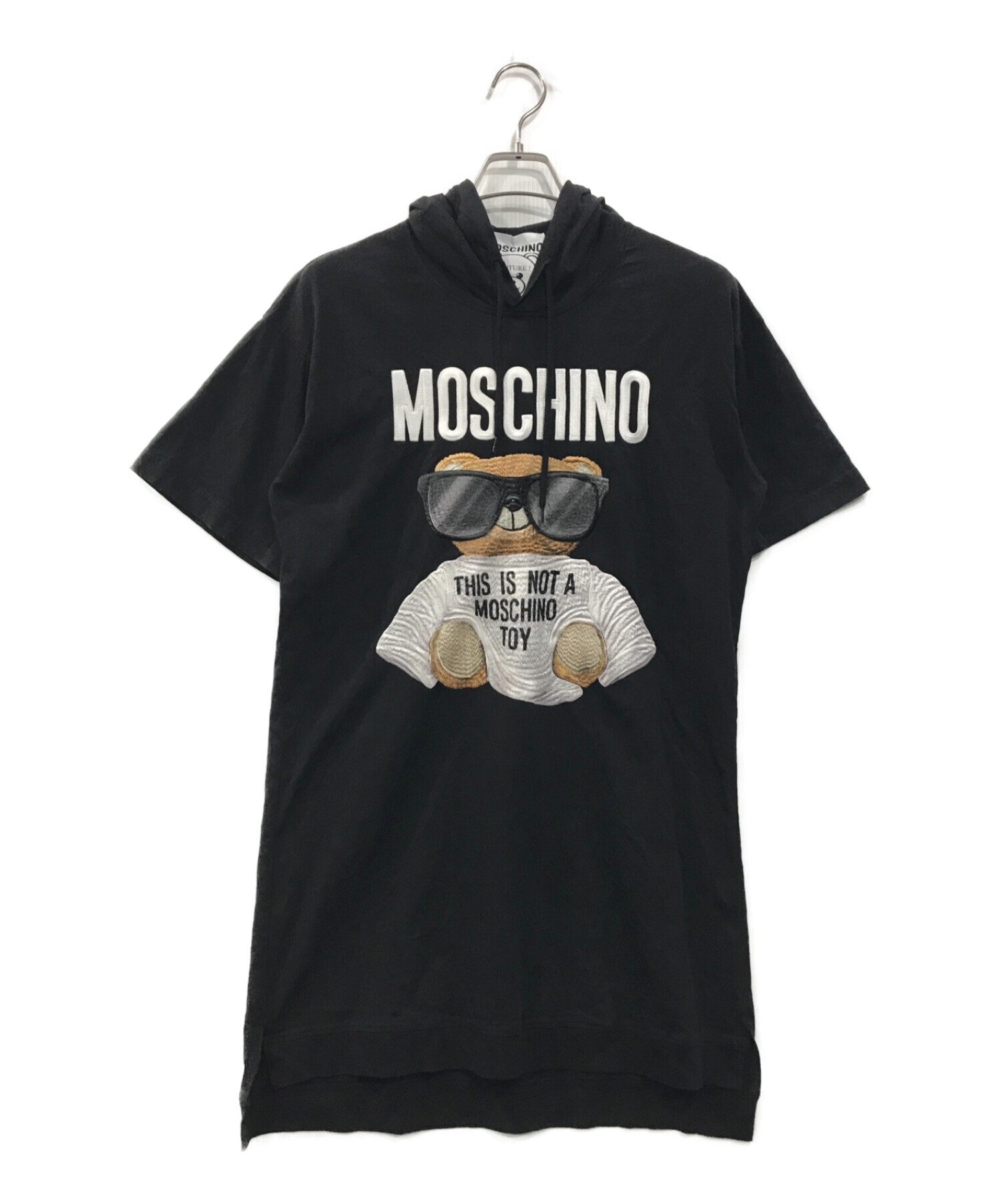 中古・古着通販】MOSCHINO (モスキーノ) ベア刺繍フーテッドカットソー