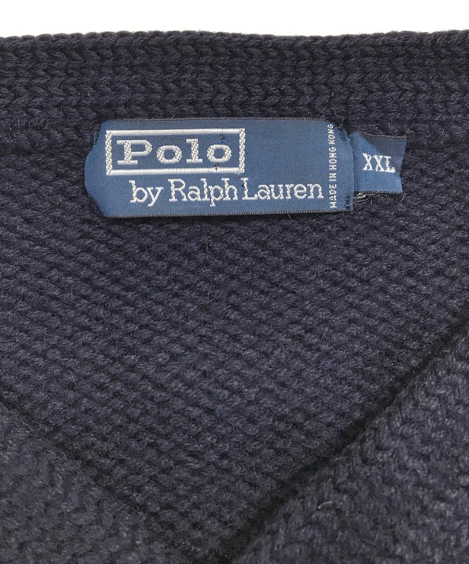 POLO RALPH LAUREN (ポロ・ラルフローレン) Pロゴニット ネイビー サイズ:XXL