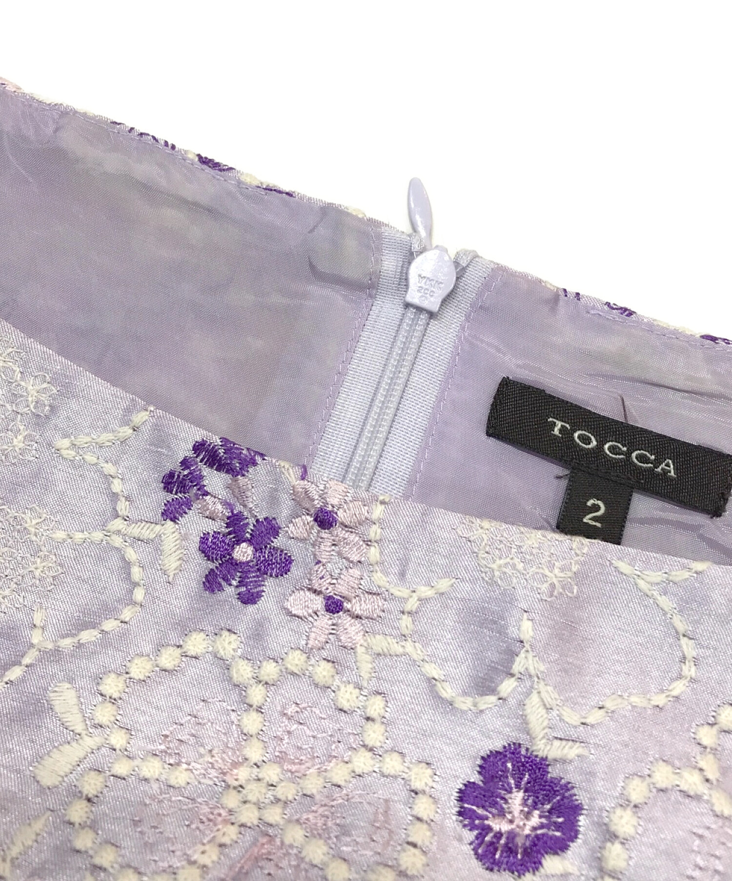 美品！TOCCA  6サイズＸＬ 花柄キラキラ刺繍ワンピース