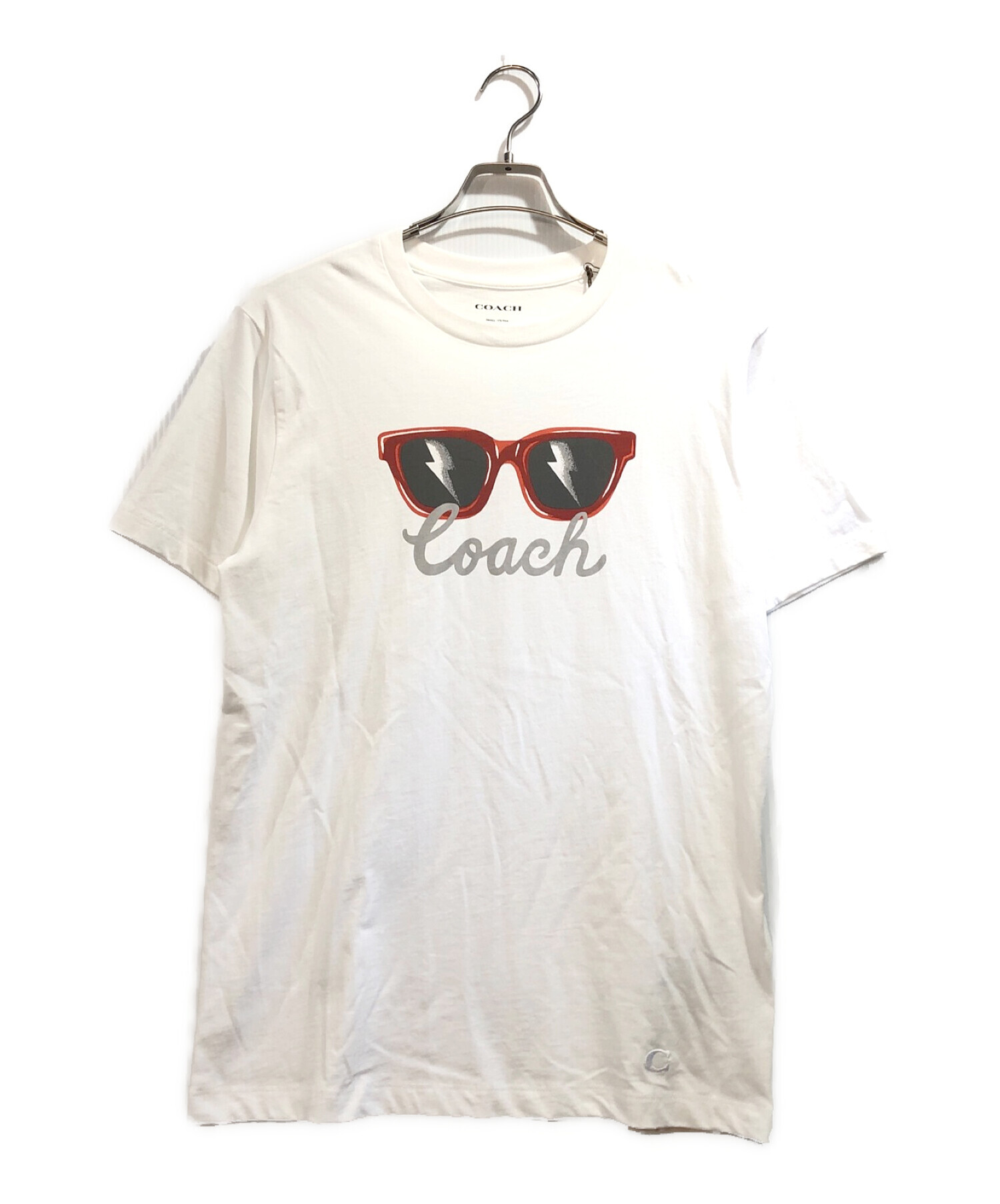 ☆COACH コーチ ブランド ロゴ デザイン Tシャツ 半袖/メンズ/S64cm身幅