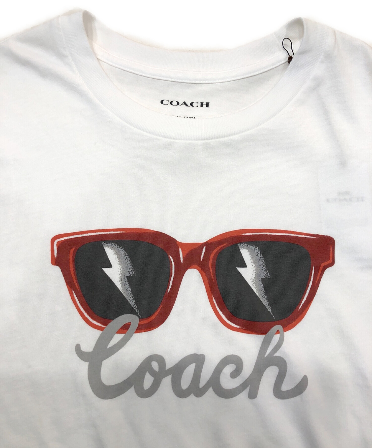 ☆COACH コーチ ブランド ロゴ デザイン Tシャツ 半袖/メンズ/S64cm身幅