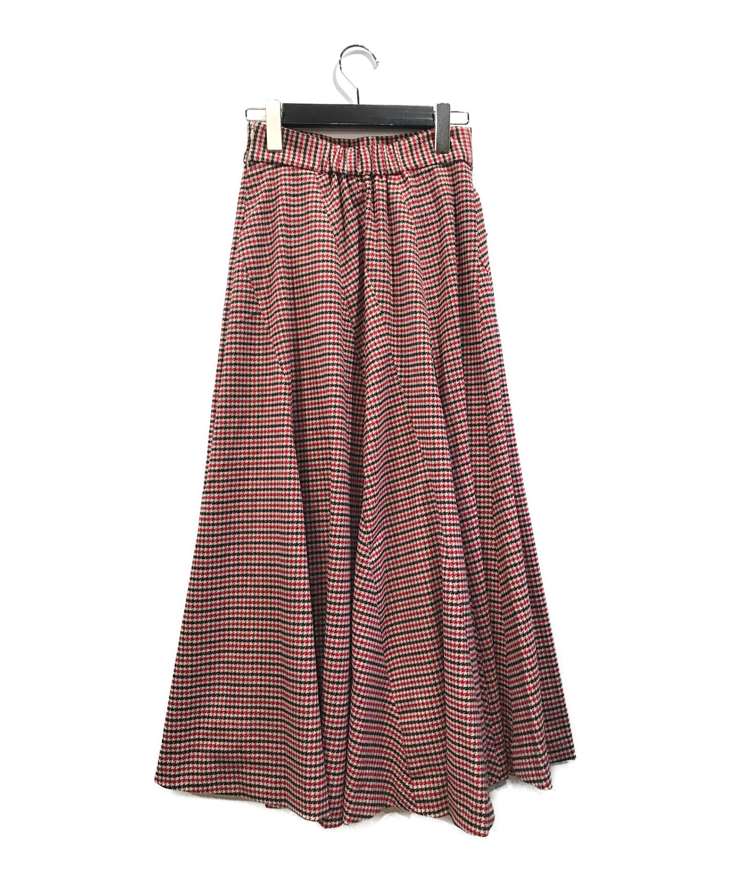 Her lip to (ハーリップトゥ) High-rise Shell Checked Skirt レッド サイズ:S