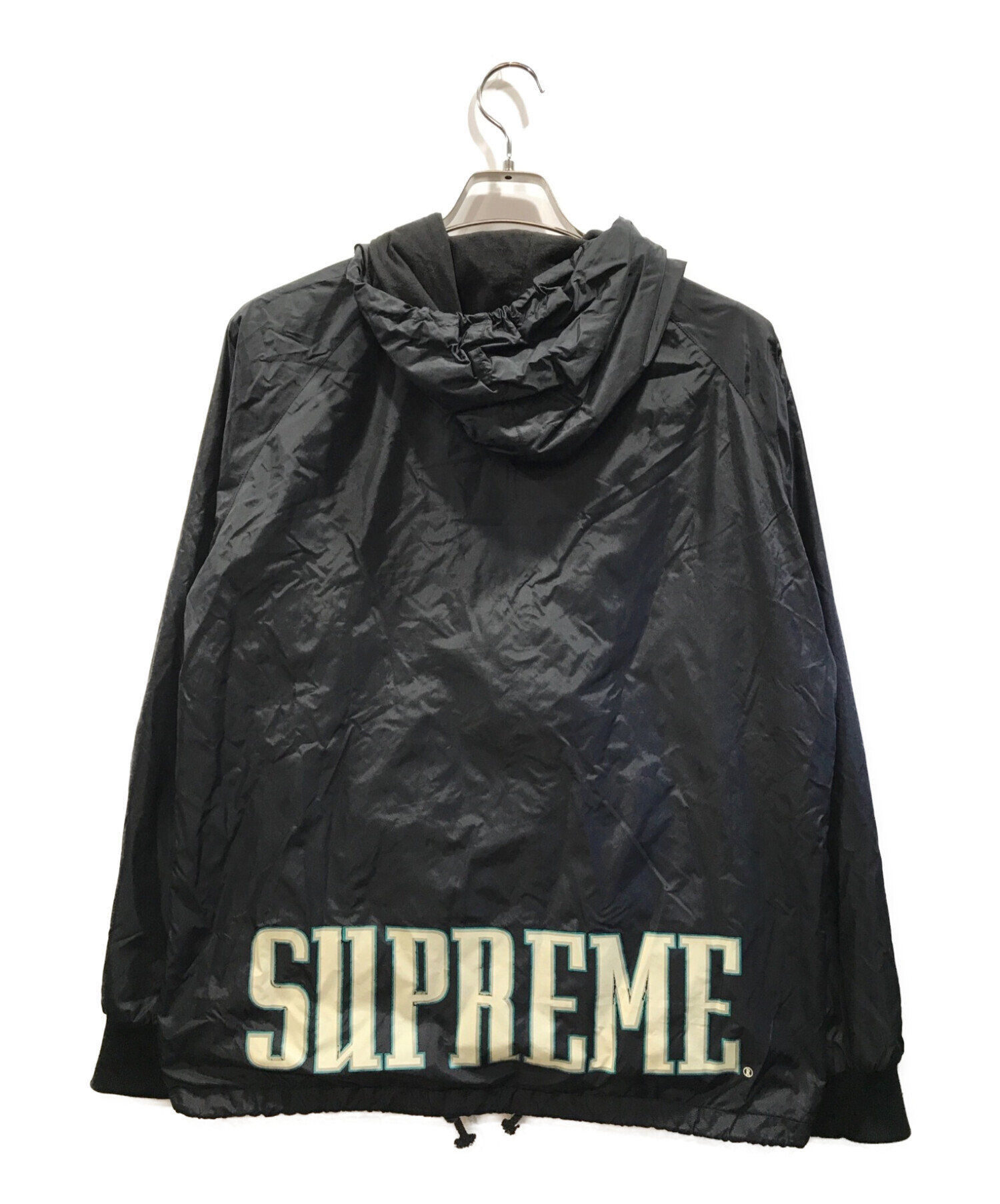 Supreme (シュプリーム) バックロゴナイロンジップジャケット ブラック サイズ:S