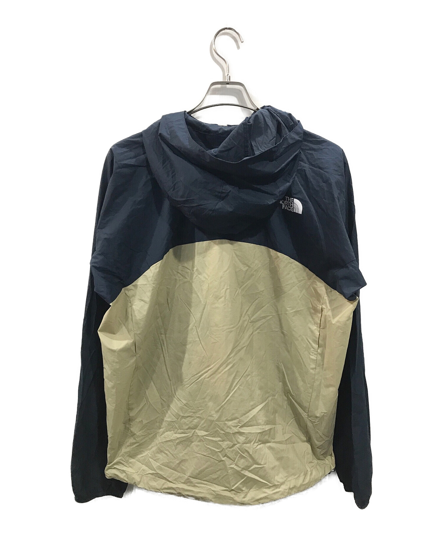 THE NORTH FACE (ザ ノース フェイス) Swallowtail Hoodie スワローテイルフーディ ネイビー×ベージュ サイズ:XL