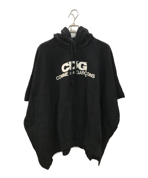 【中古・古着通販】CDG (シーディージー) ロゴ ポンチョフーディー