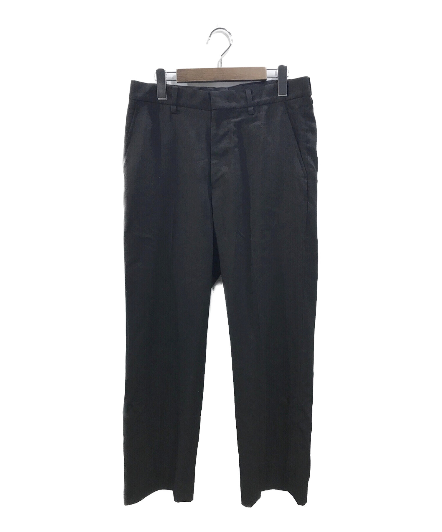 URU (ウル) STRAIGHT PANTS ブラック サイズ:2