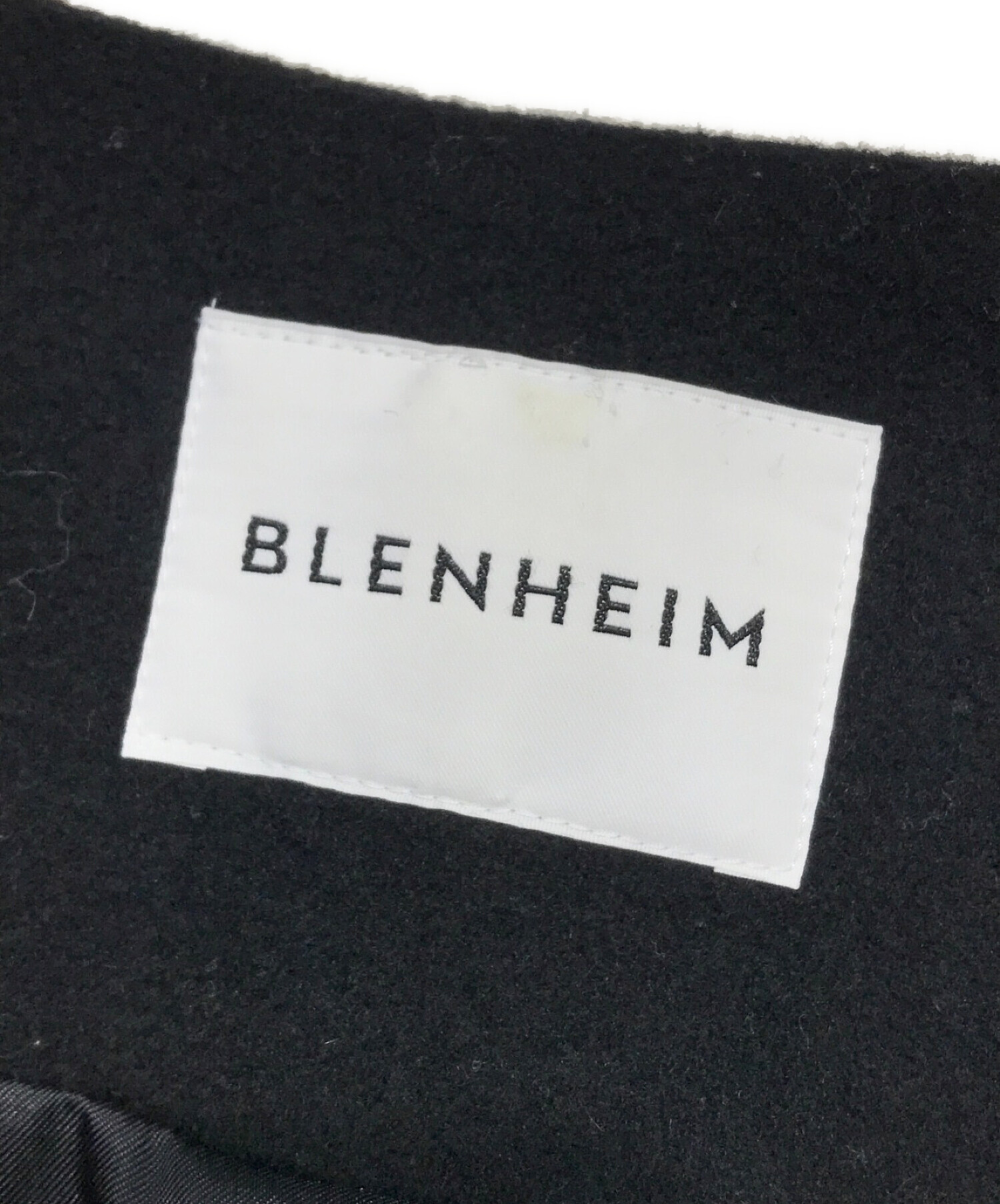 ブレンへイム BLENHEIM チェスターコート 起毛 ウール混 グレー S-