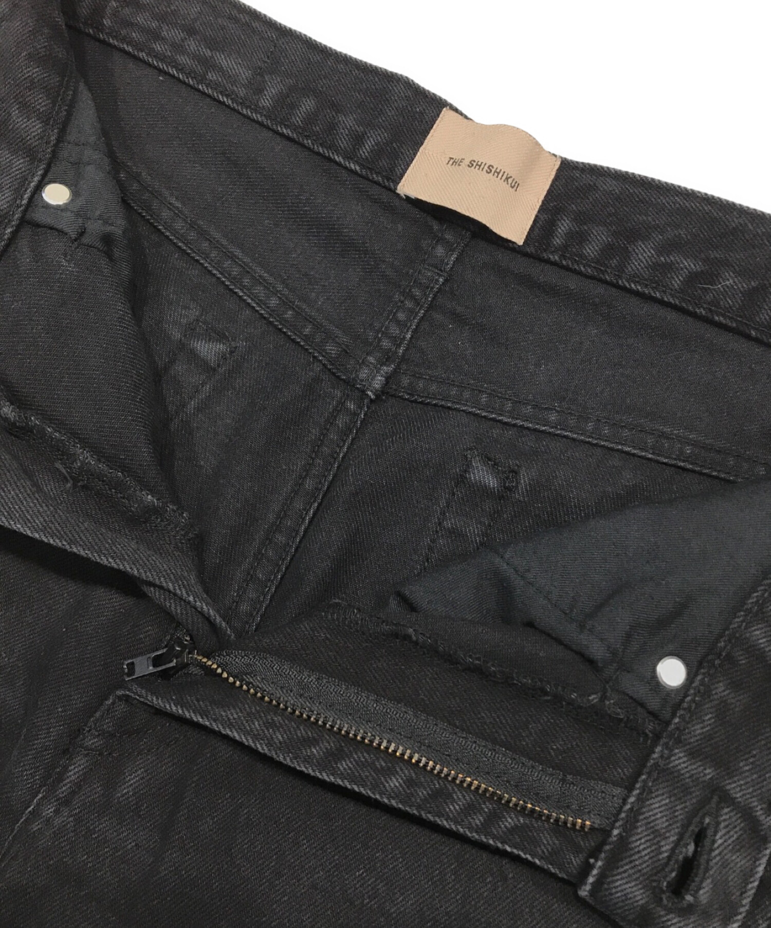 THE SHISHIKUI (ザ シシクイ) BASIC JEANS / STONEBLACK ブラック サイズ:25