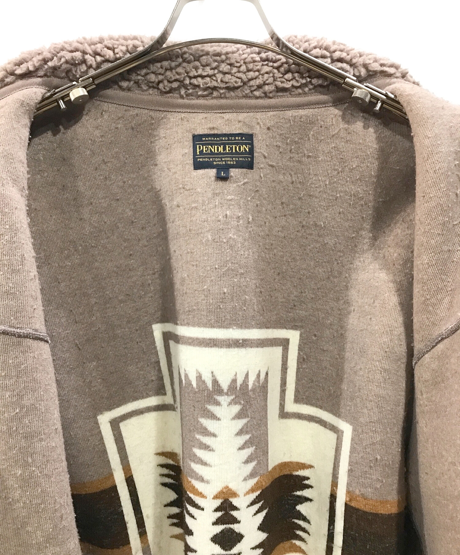 PENDLETON × B:MING (ペンドルトン × ビーミング) ボアフリースジャケット ベージュ サイズ:L