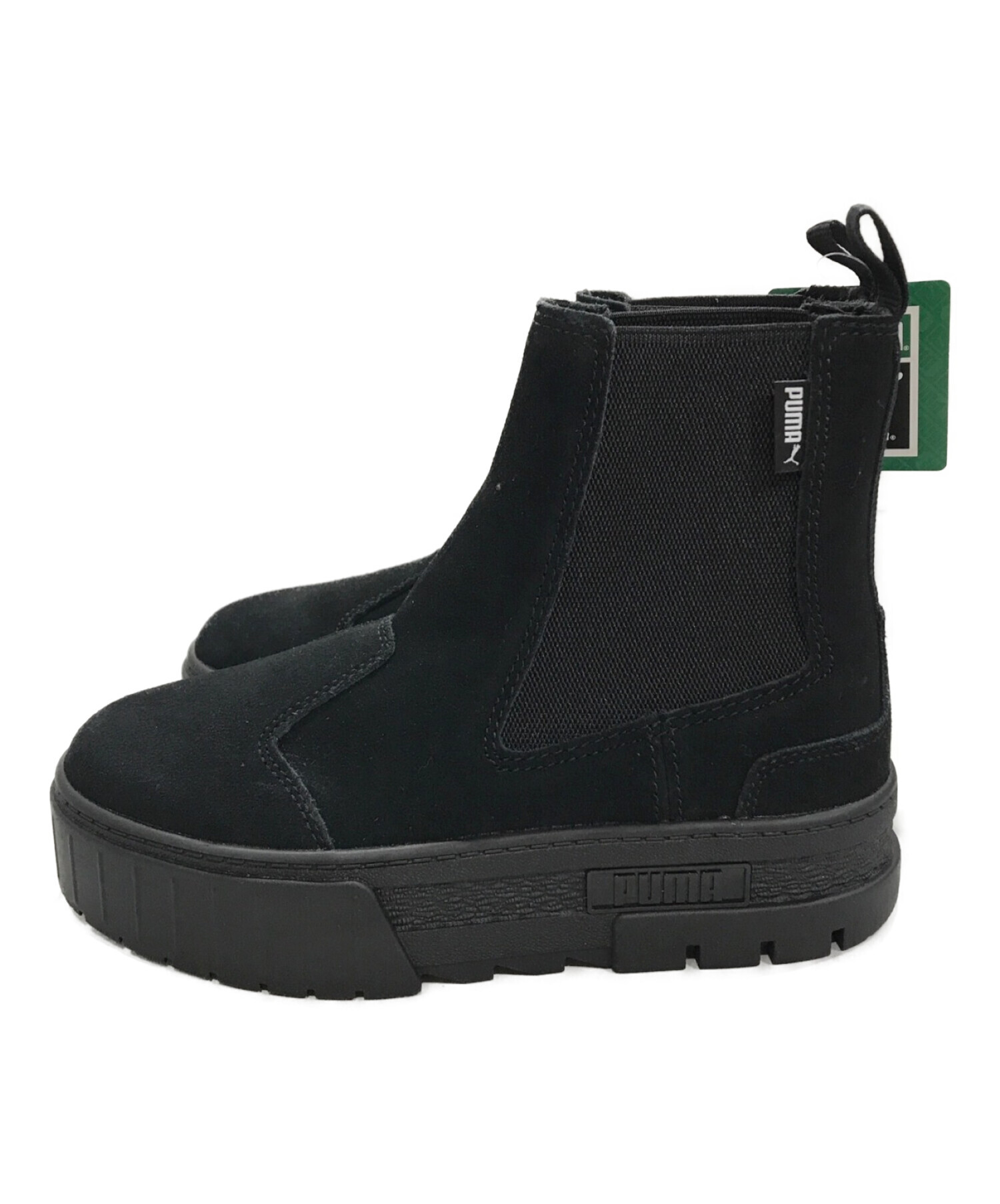 PUMA (プーマ) MAYZE CHELSEA BOOTS SUEDE WNS　メイズ チェルシー スウェードブーツ ブラック サイズ:23.5cm