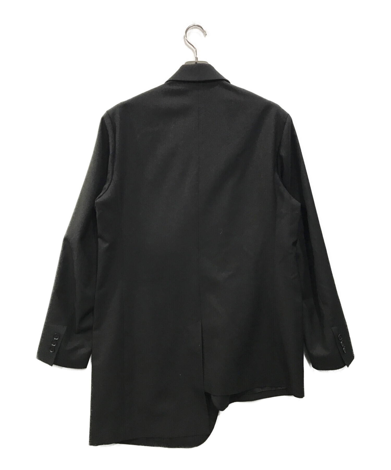 Yohji Yamamoto - T/W gabereine Asymmetry Jacketの+climax77.fr