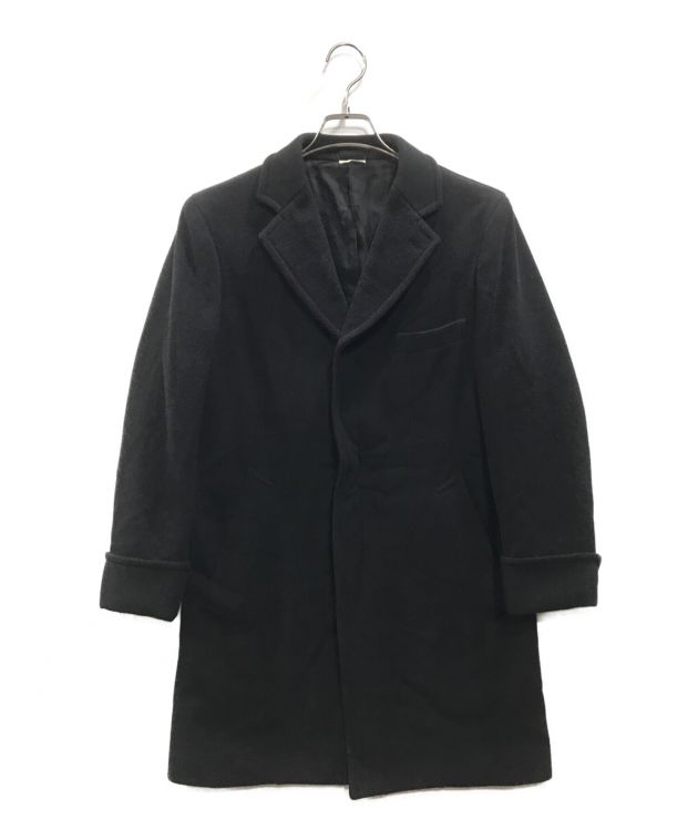 中古・古着通販】COMME des GARCONS HOMME DEUX (コムデギャルソン オム ドゥ) メルトンジップチェスターコート ブラック  サイズ:S｜ブランド・古着通販 トレファク公式【TREFAC FASHION】スマホサイト