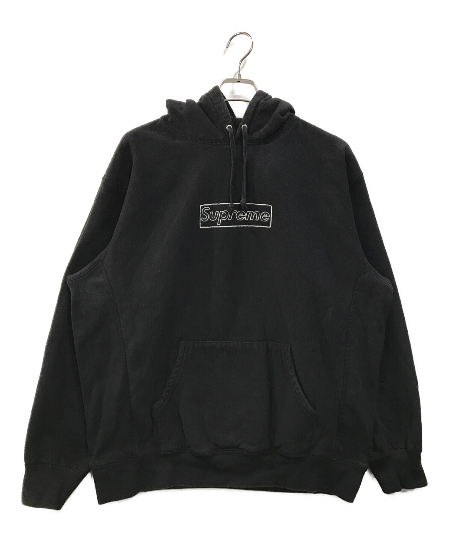 Supreme (シュプリーム) 21SS KAWS Chalk Logo Hooded Sweatshirt ブラック サイズ:L