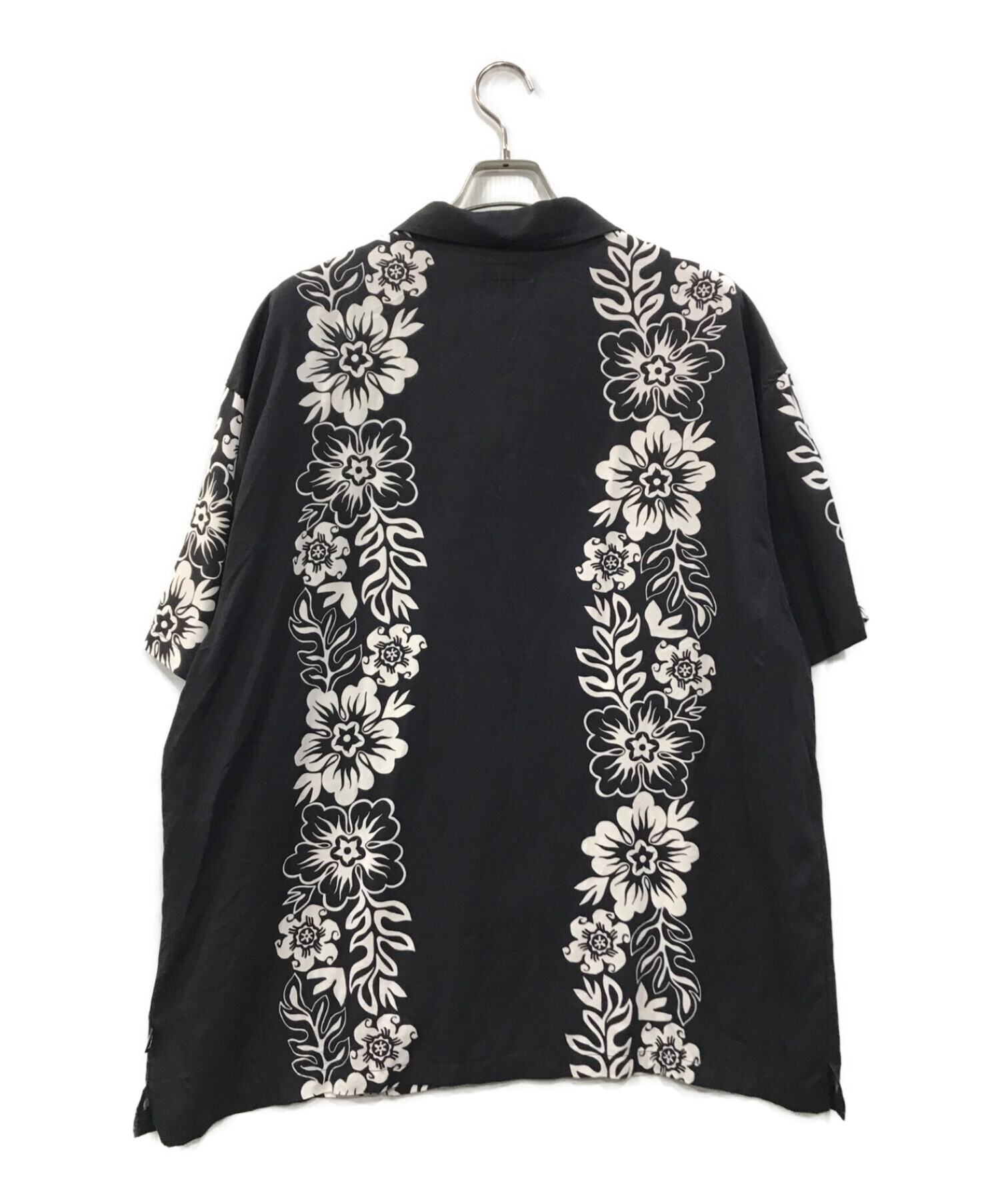 stussy (ステューシー) アロハシャツ ブラック サイズ:XL