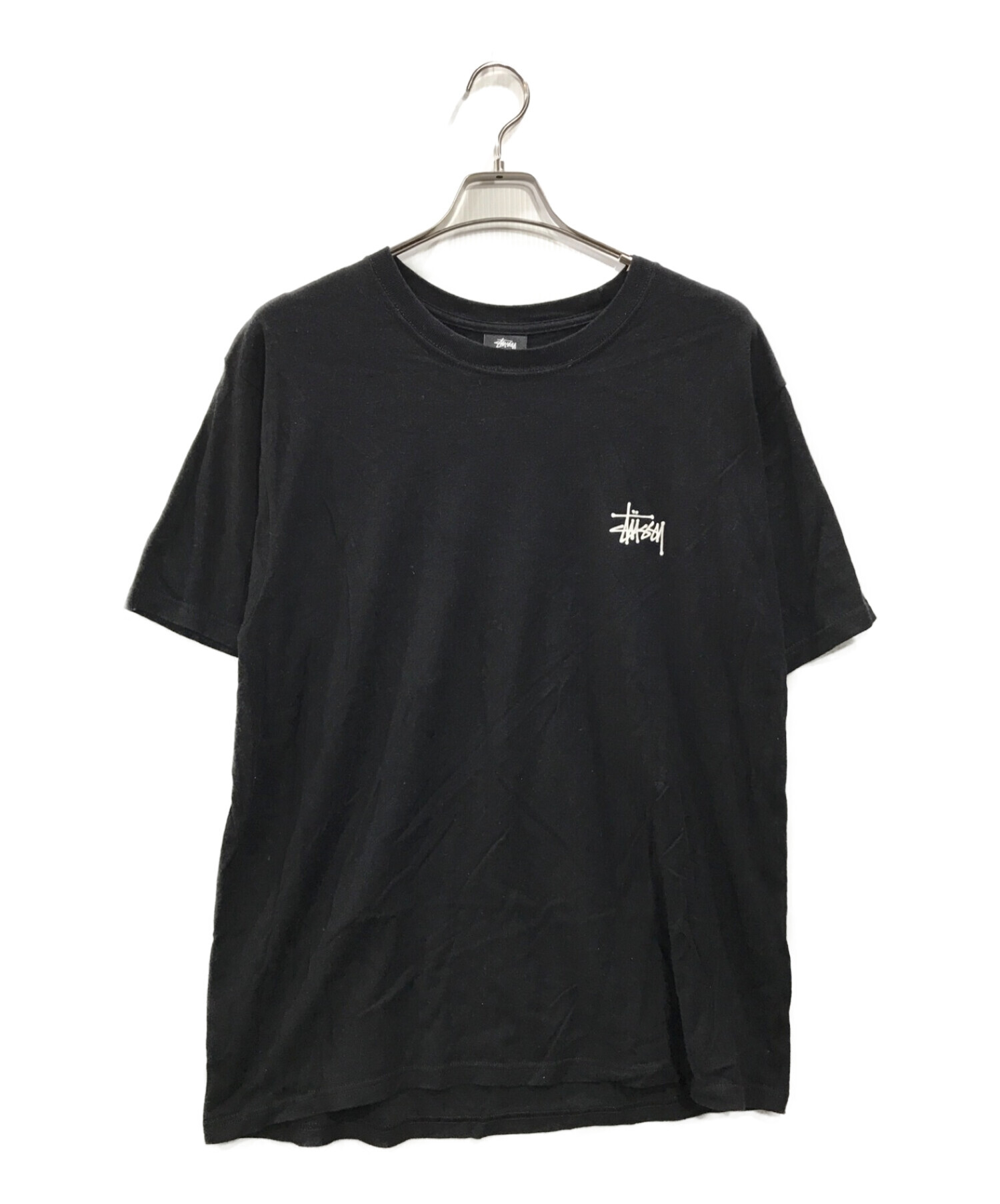 最高カラー/黒タグ80s】ステューシー ストックロゴプリント Tシャツ L ...