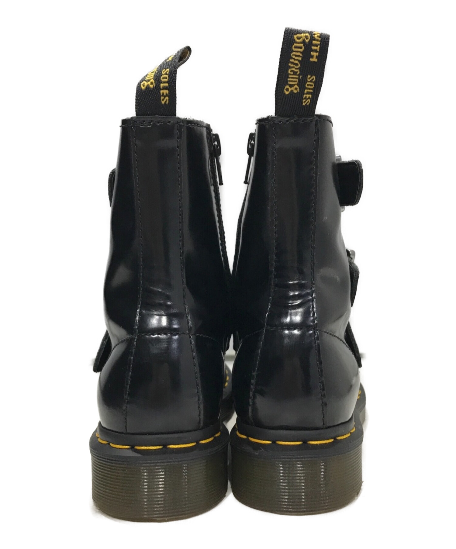 Dr.Martens (ドクターマーチン) BLAKE ブレイク 3バックル サイドジップ レザーブーツ ブラック サイズ:UK4