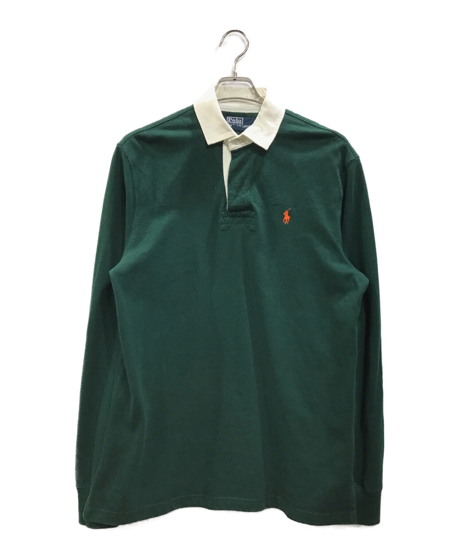 POLO RALPH LAUREN (ポロ・ラルフローレン) 90S ラガーシャツ グリーン サイズ:L