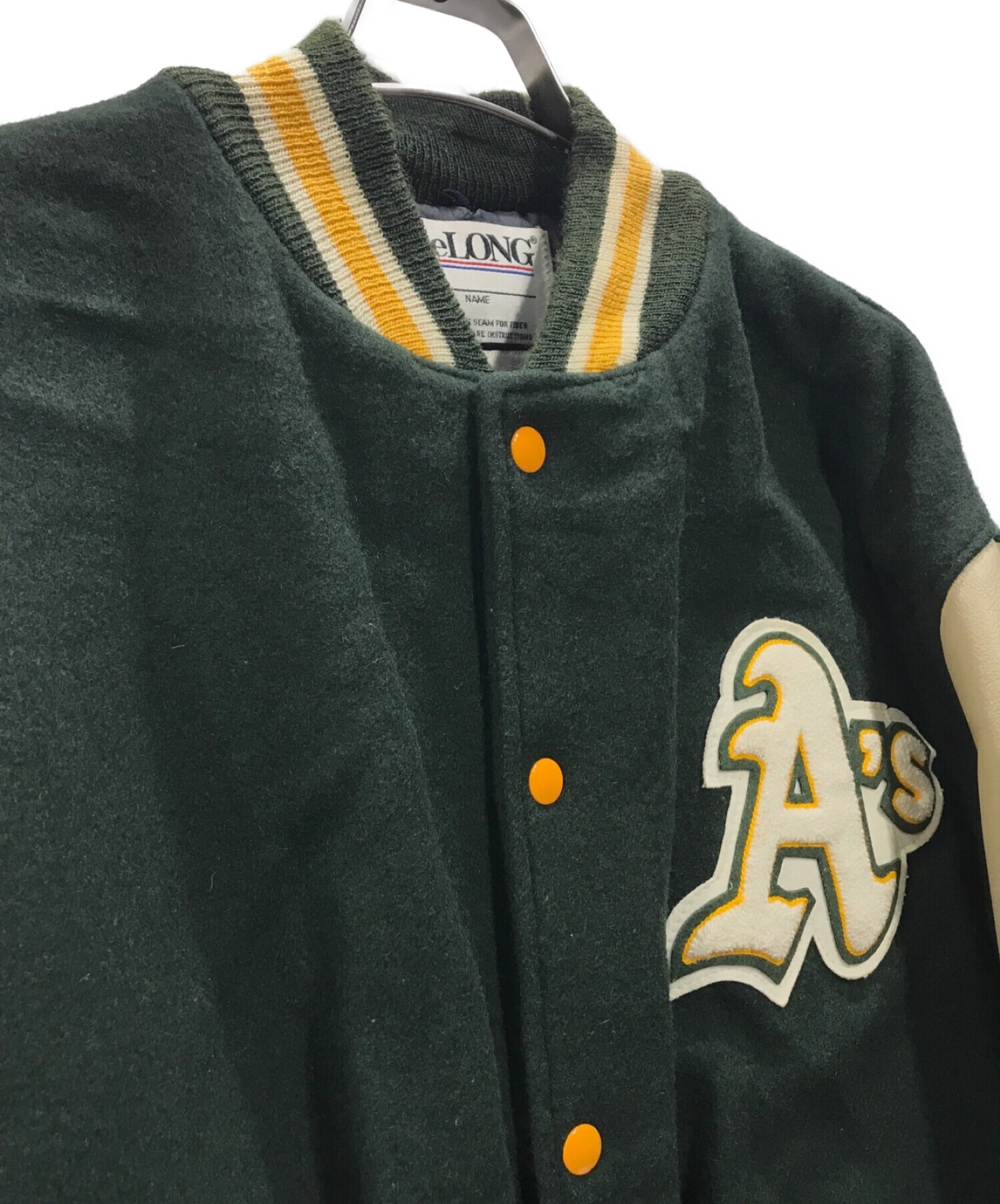 中古・古着通販】DeLONG (デロング) 80's MLB スタジャン グリーン