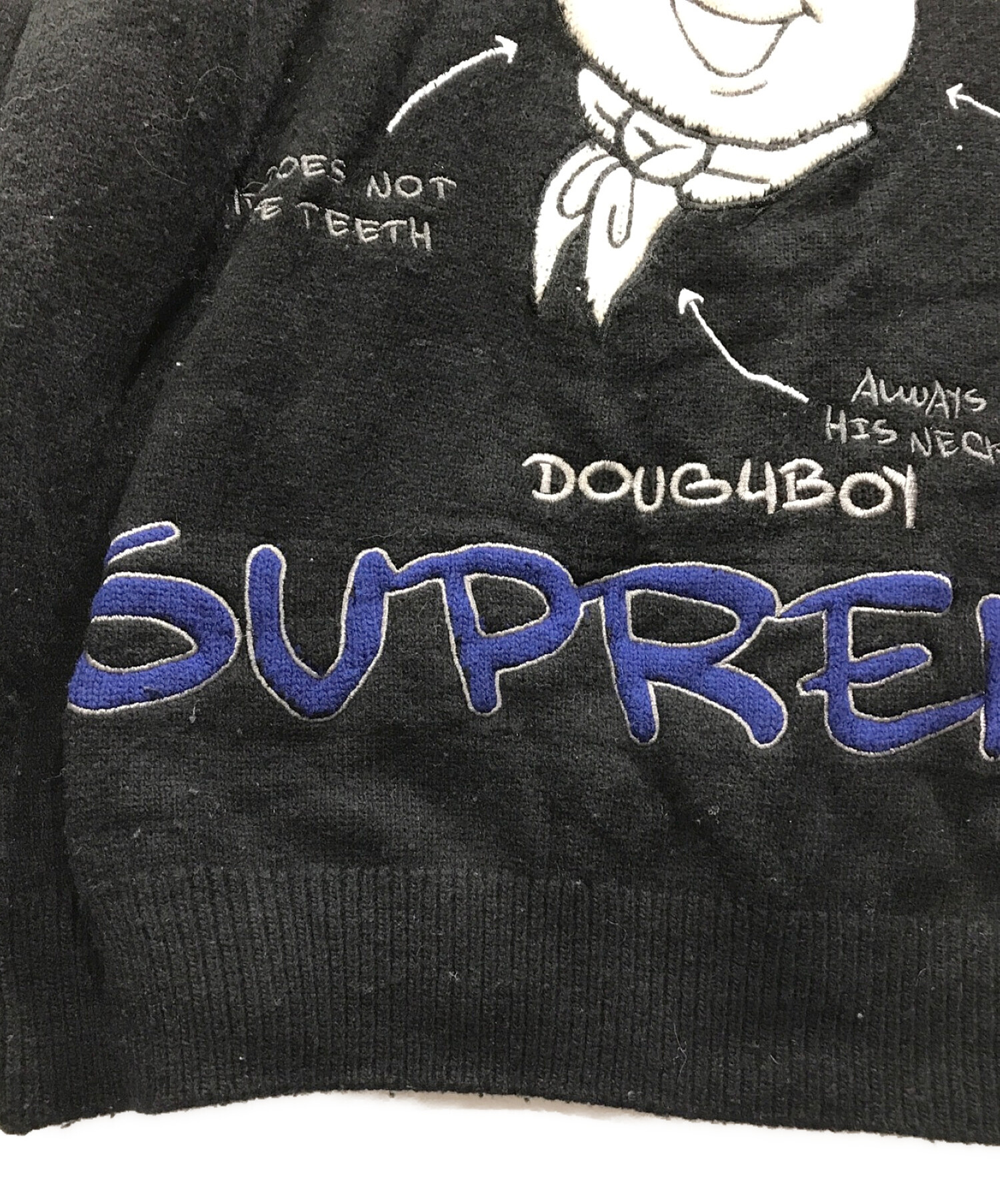 SUPREME (シュプリーム) 22AW Doughboy Sweater ブラック サイズ:L