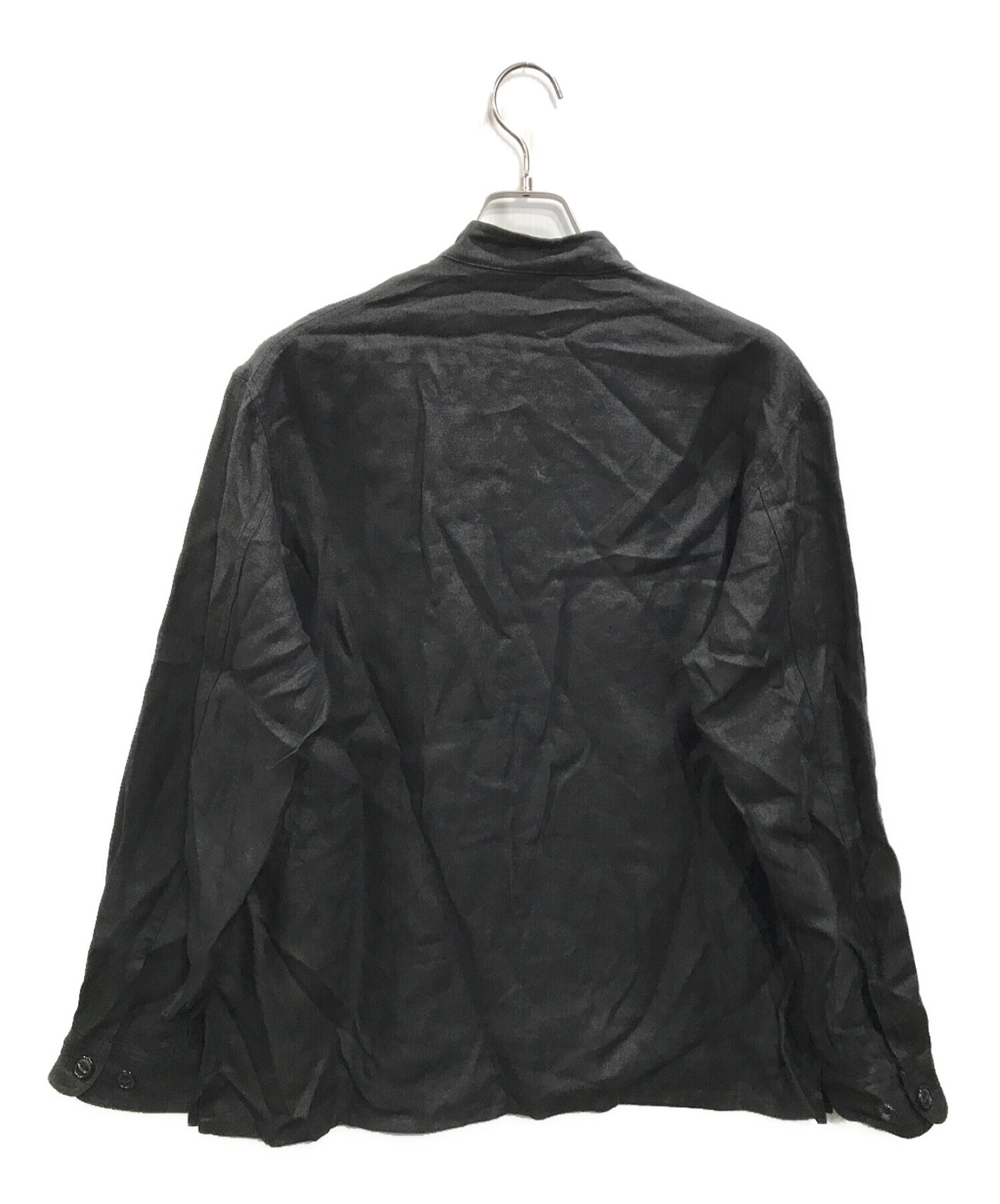 KABEL (カベル) リネンツイル バンドカラーオーバーサイズシャツ ブラック サイズ:１