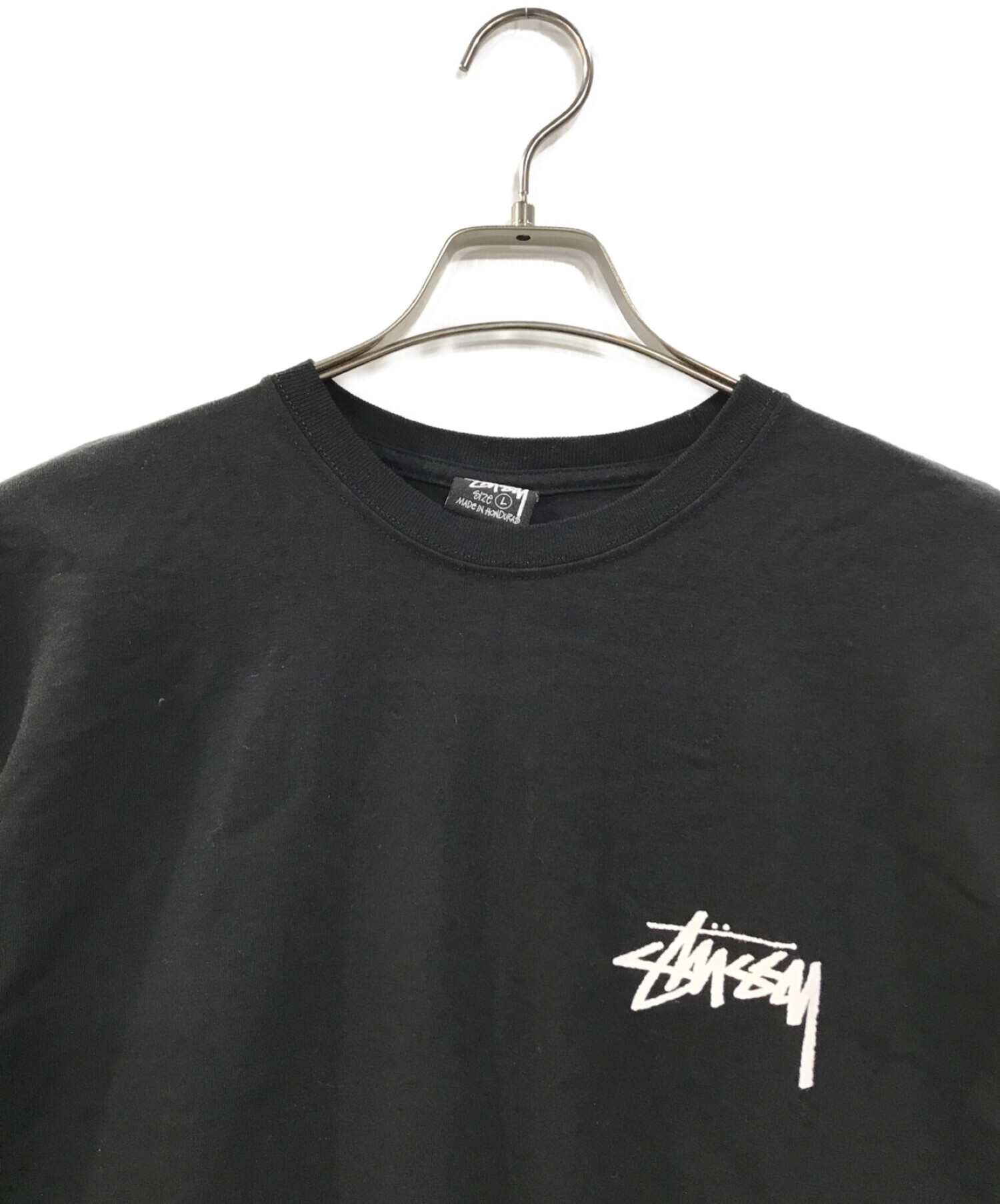 stussy (ステューシー) 23SS PLUSH TEE プリントTシャツ ブラック サイズ:L