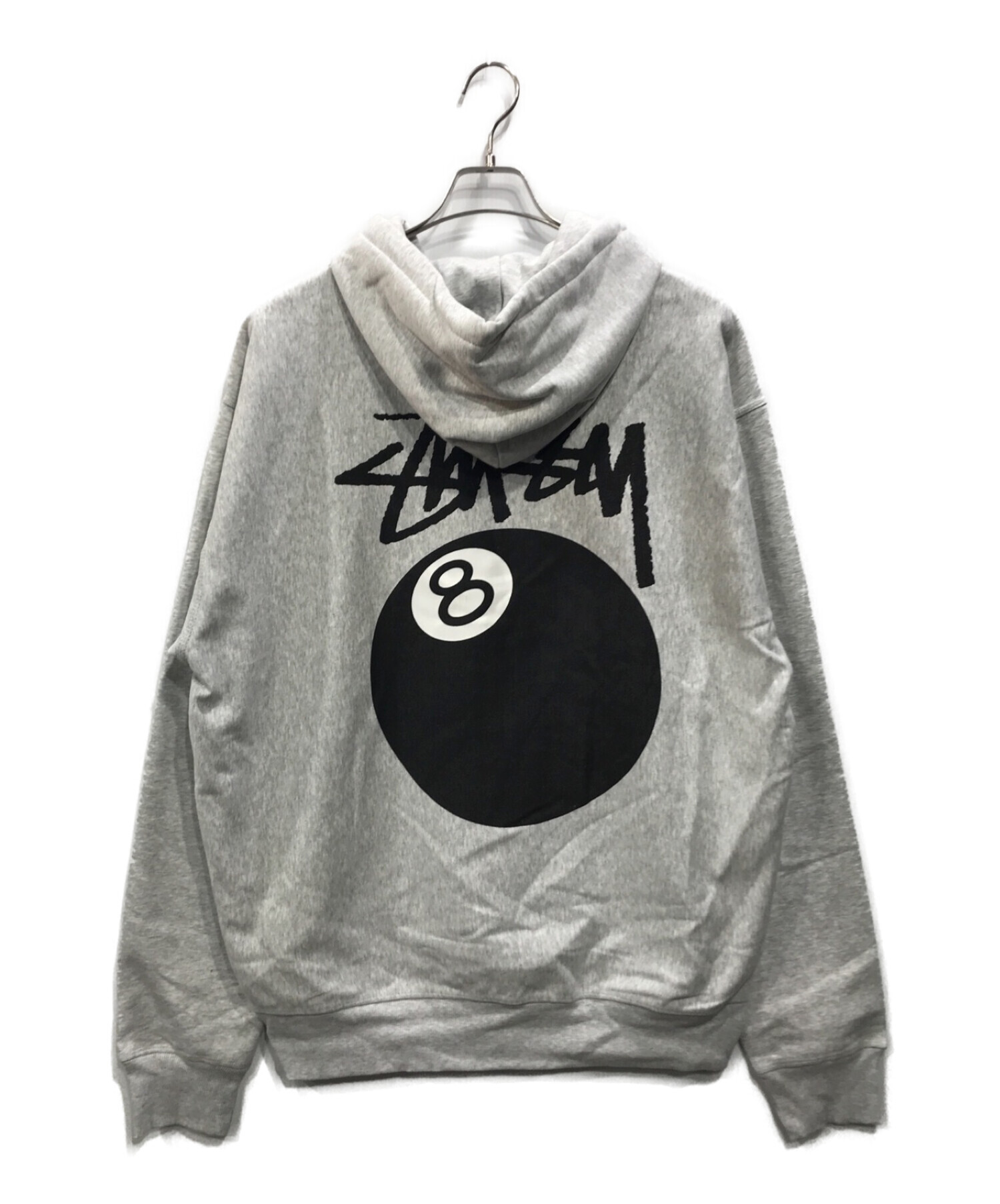 中古・古着通販】stussy (ステューシー) 8 BALL HOODIE グレー サイズ