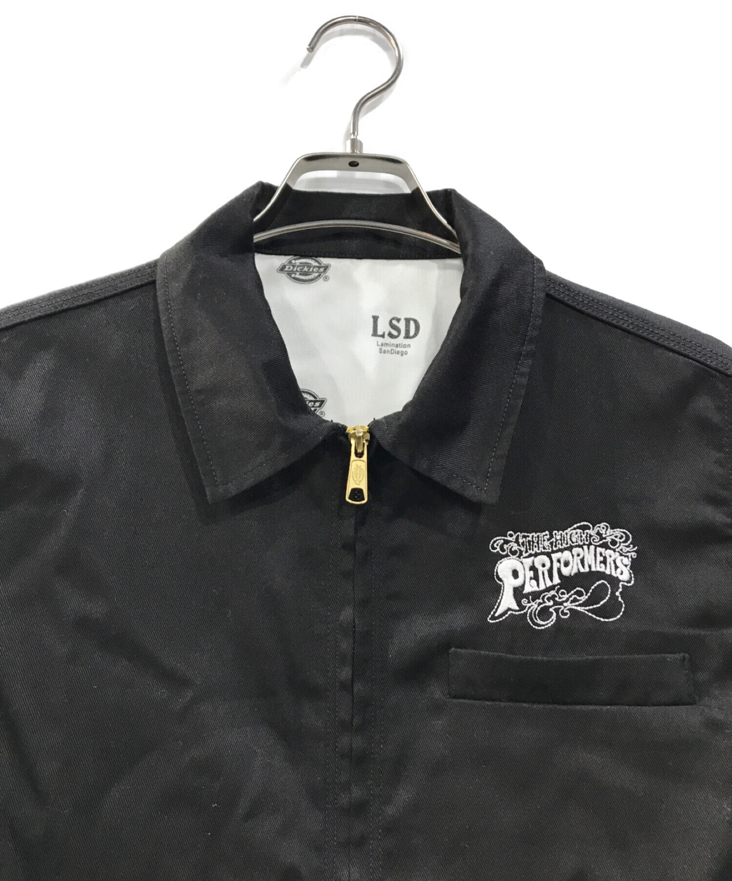 Dickies (ディッキーズ) LSD(Lamination SanDiego) ((ラミネーションサンディエゴ)) RHC Ron Herman  (アールエイチシーロンハーマン) ツイルワークジャケット ブラック サイズ:S