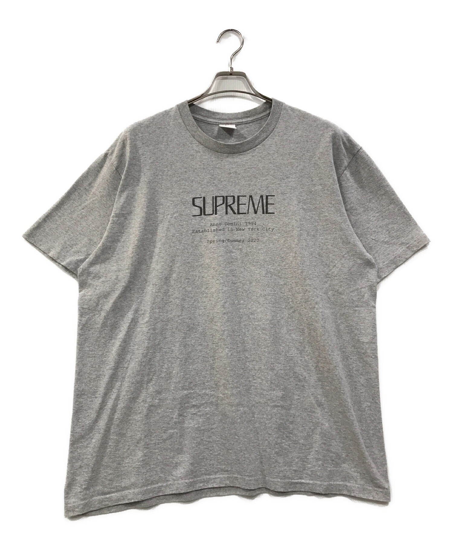 Lサイズ　Supreme Anno Domini Tee グレーTシャツ/カットソー(半袖/袖なし)