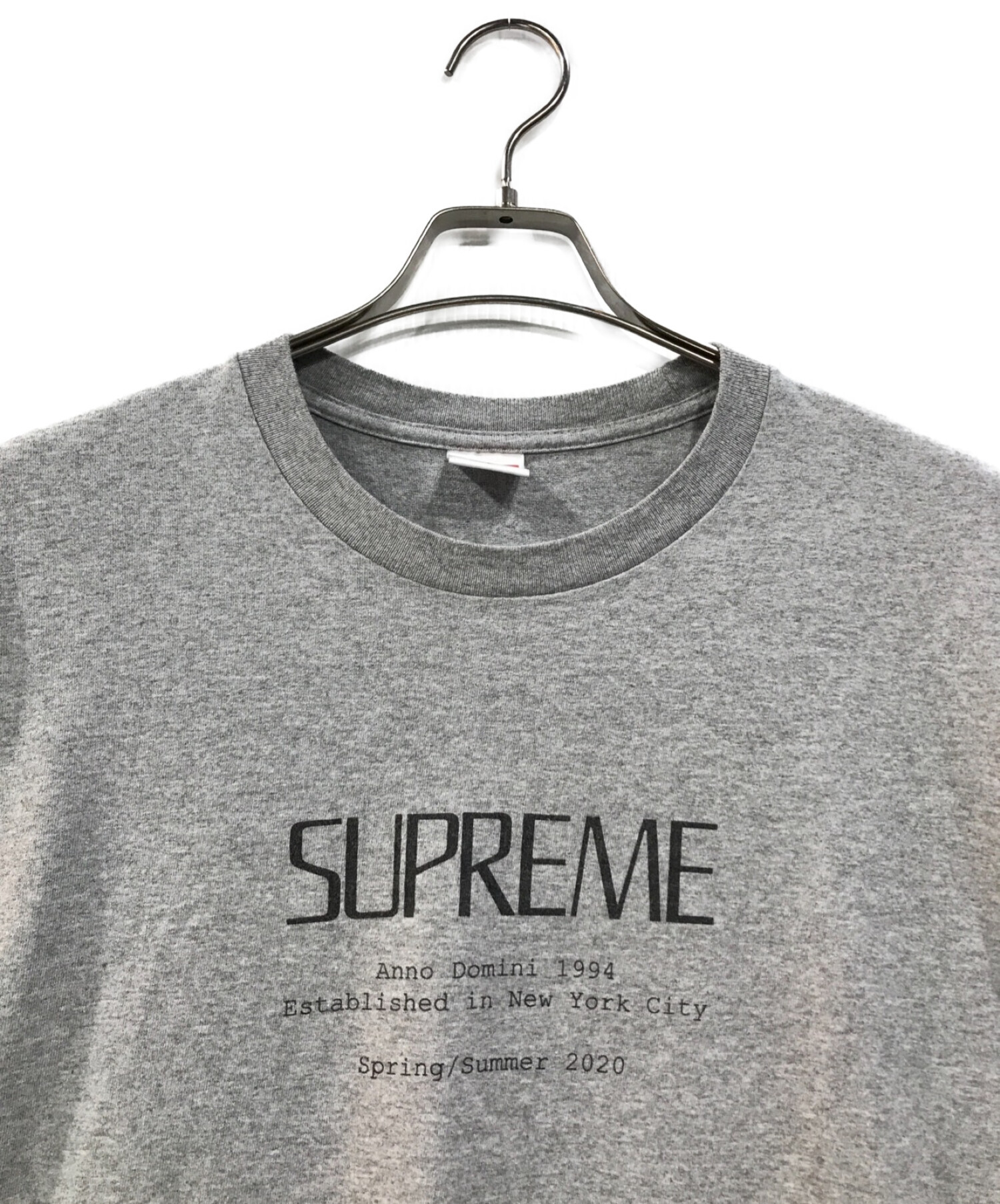 Lサイズ　Supreme Anno Domini Tee グレーTシャツ/カットソー(半袖/袖なし)