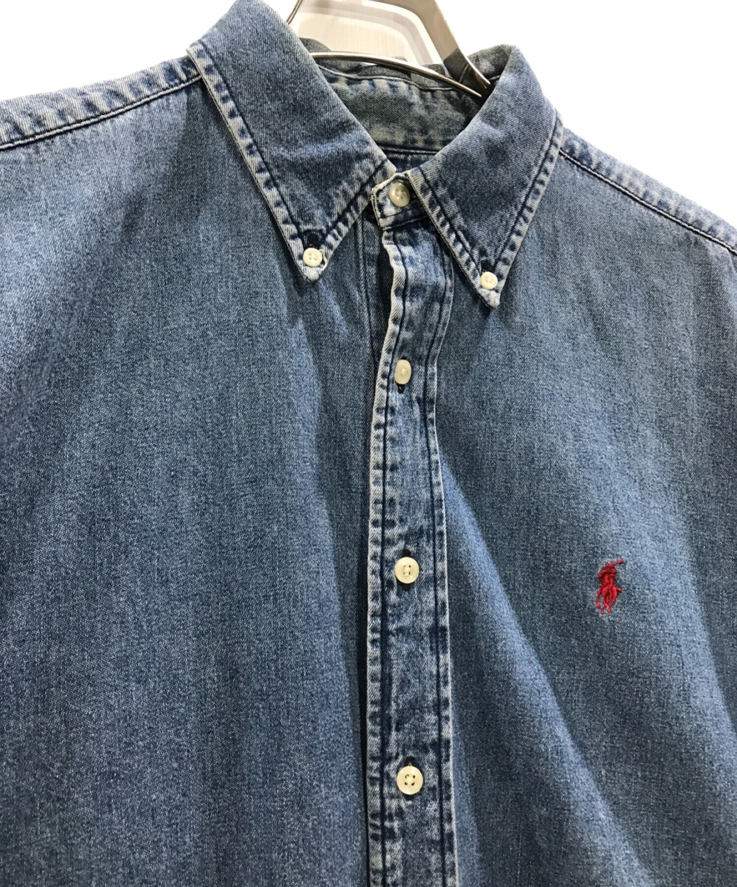 RALPH LAUREN (ラルフローレン) 90Sオーバーサイズデニムシャツ ブルー サイズ:M