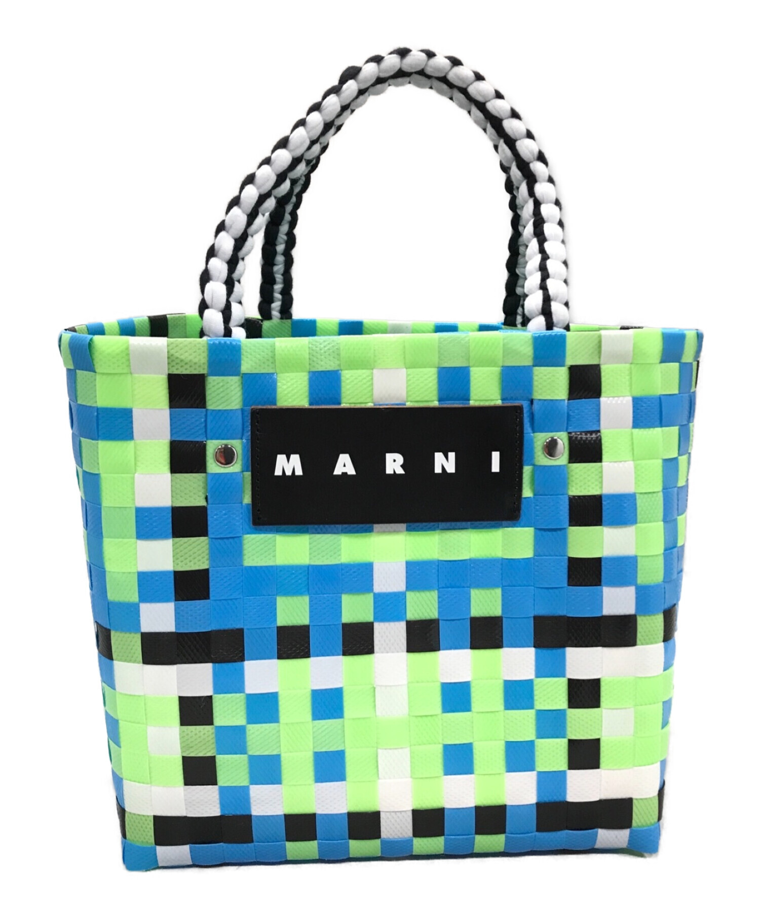 中古・古着通販】MARNI (マルニ) MARKET BASKETバッグ グリーン