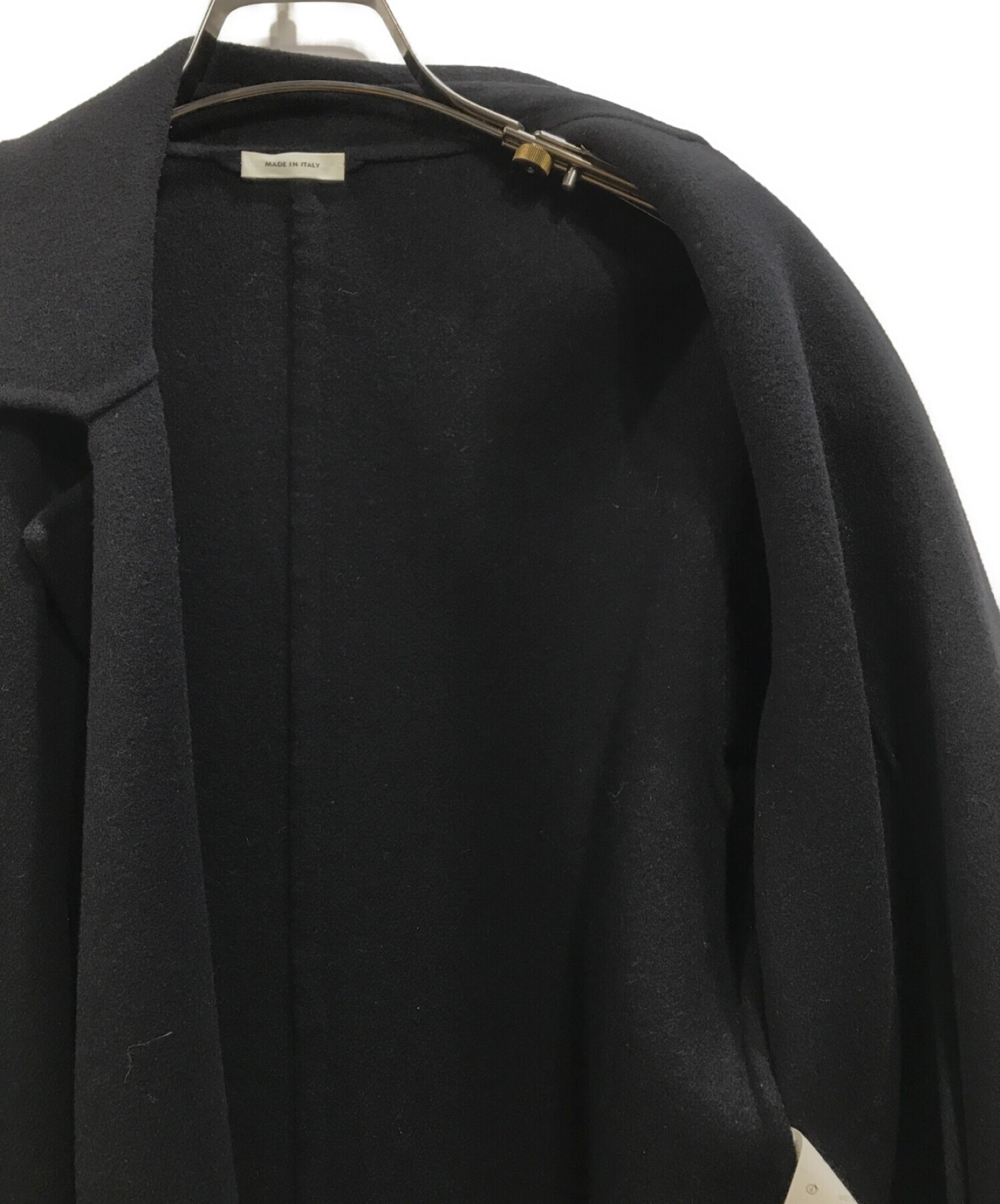 JIL SANDER (ジルサンダー) BELTED COAT ウールベルテッドコート ネイビー サイズ:34