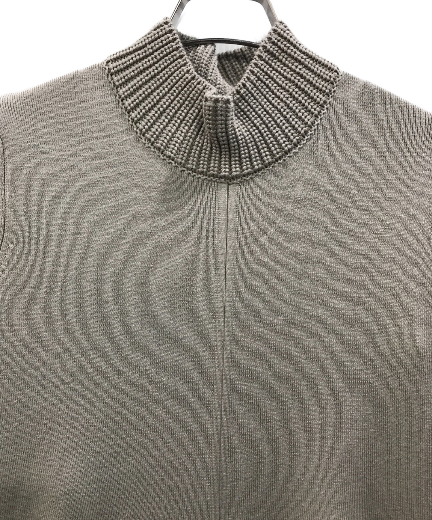 中古・古着通販】L'Or (ロル) Box Pleats Knit Dress ブラウン サイズ