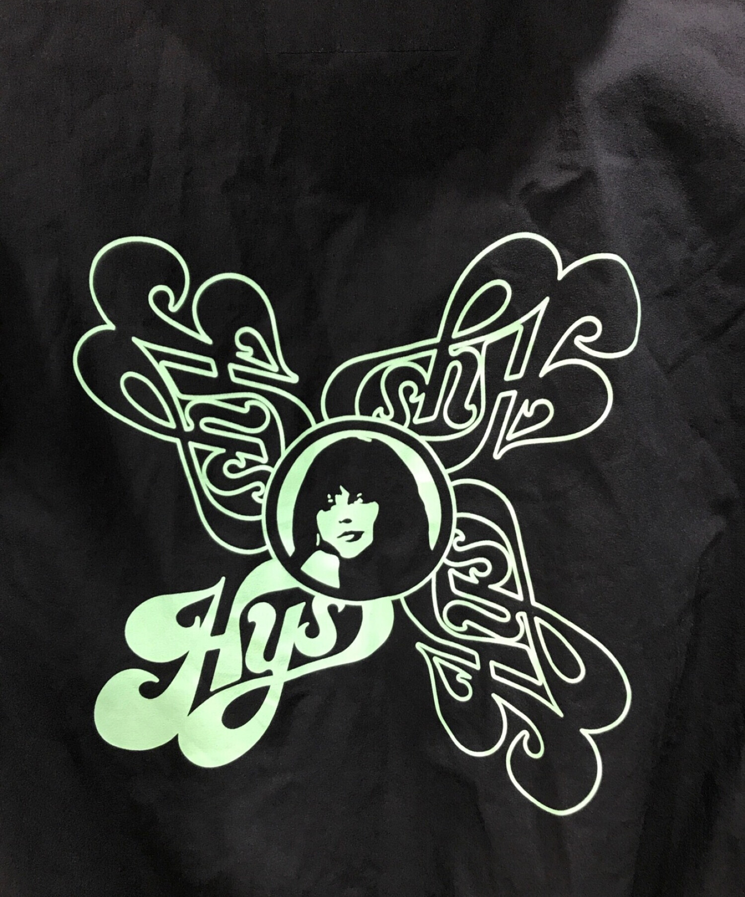 Hysteric Glamour (ヒステリックグラマー) HYS SWASH LOGO パッカブルフーデッドブルゾン ブラック サイズ:S