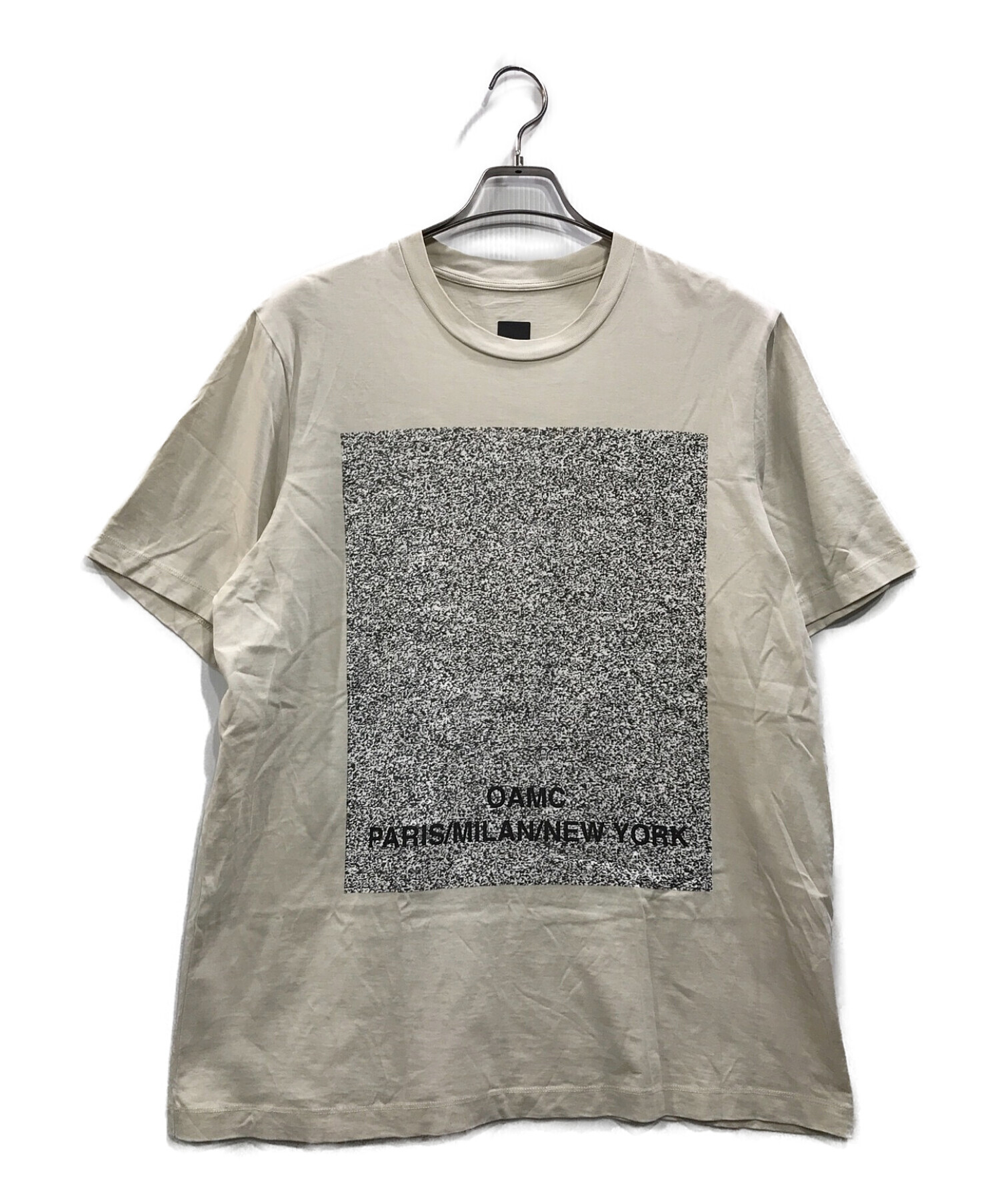 中古・古着通販】OAMC (オーエーエムシー) TV T-SHIRT JERSEY ベージュ