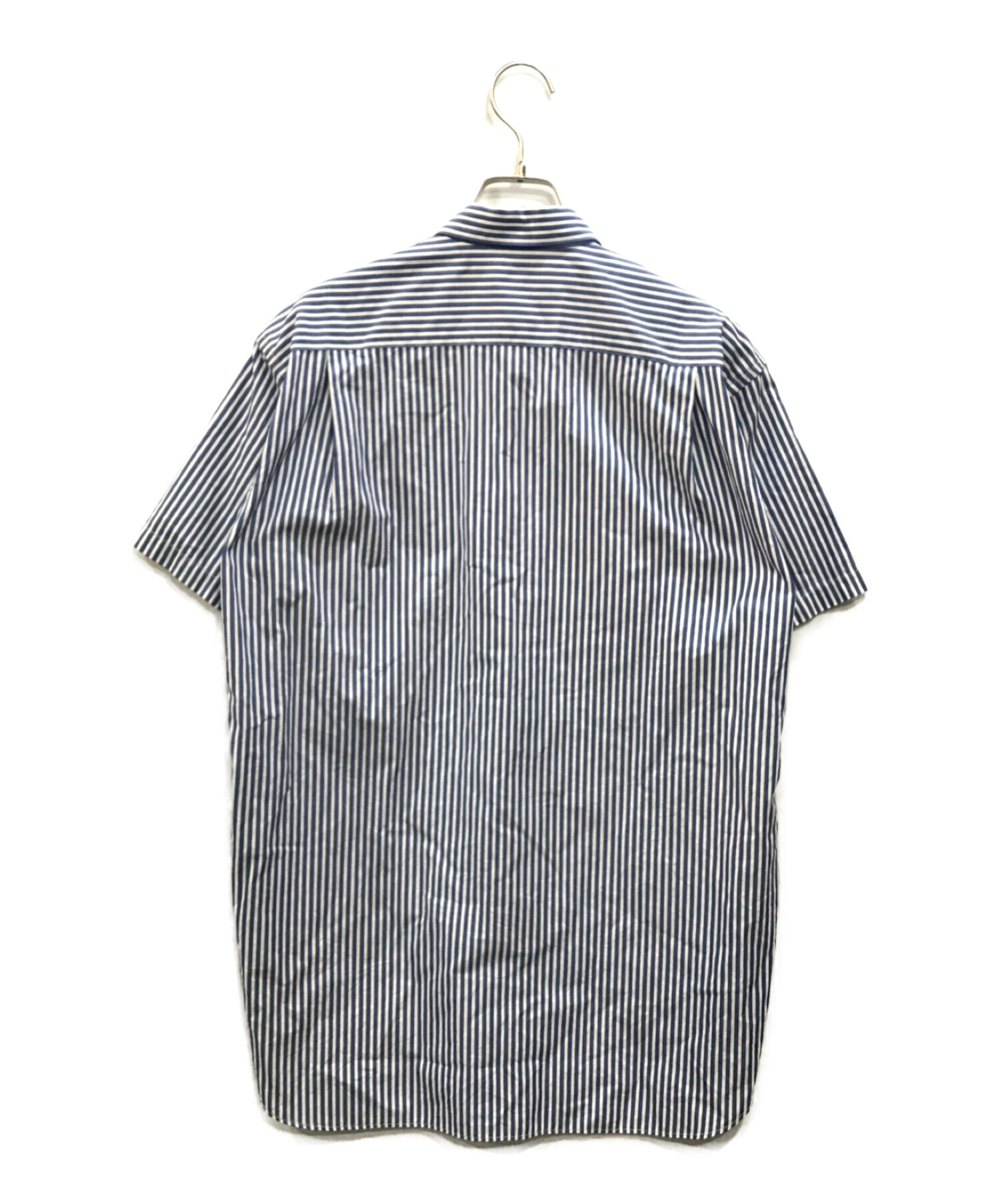 COMME des GARCONS SHIRT (コムデギャルソンシャツ) 切替ストライプシャツ ブルー サイズ:M