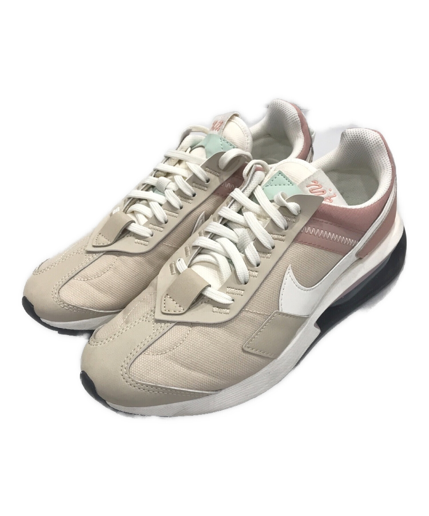 NIKE (ナイキ) W AIR MAX PRE-DAY ローカットスニーカー ベージュ×ピンク サイズ:24.5cm