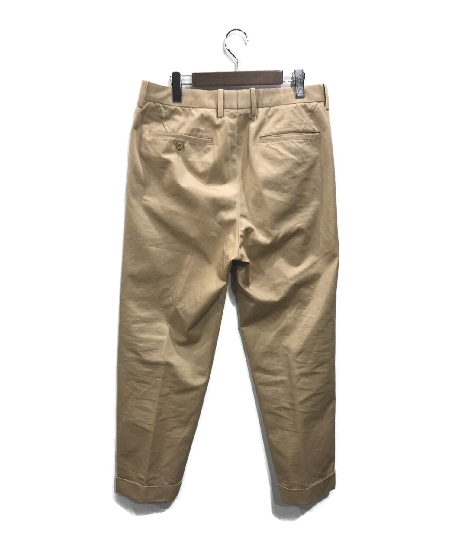 SCYE (サイ) 1-TUCK-CHINO-TROUSERS ベージュ サイズ:38