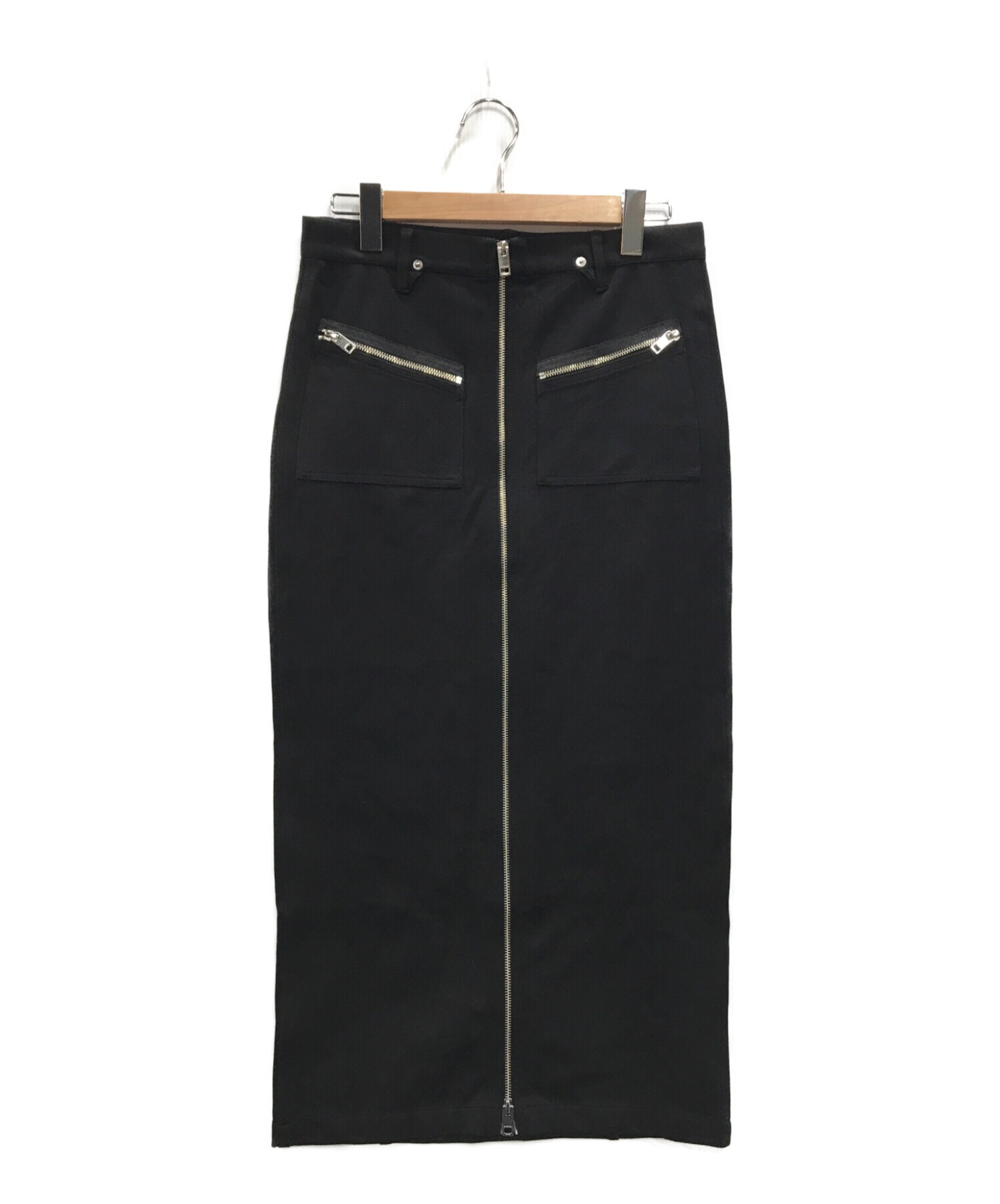 DIESEL (ディーゼル) フロントジップロングスカート ブラック サイズ:31少し考えたいと思います 7130円