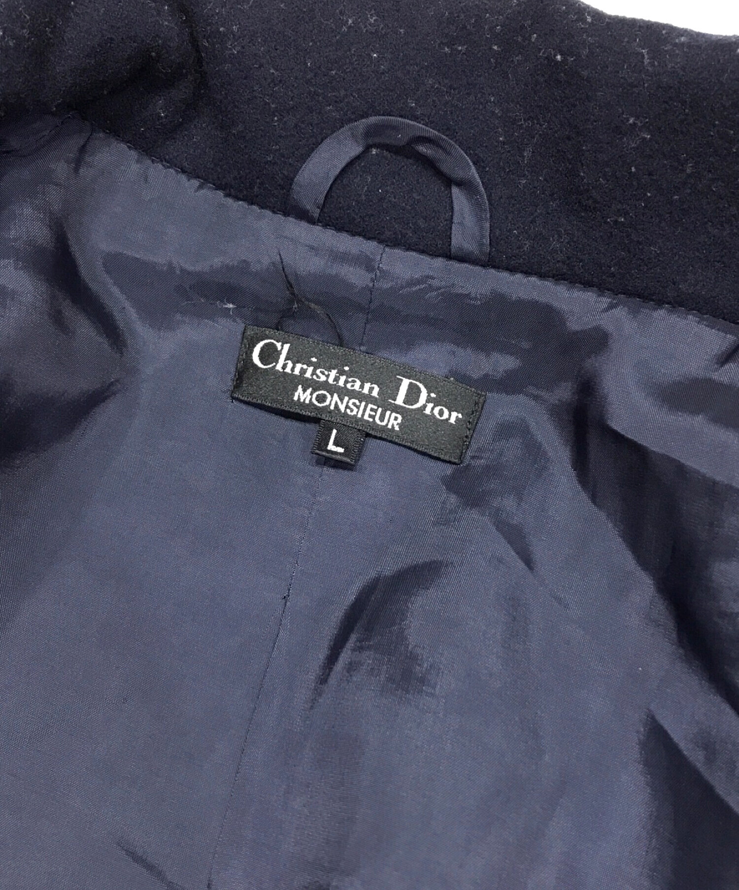 Christian Dior MONSIEUR (クリスチャンディオールムッシュ) ガウンコート ネイビー サイズ:L