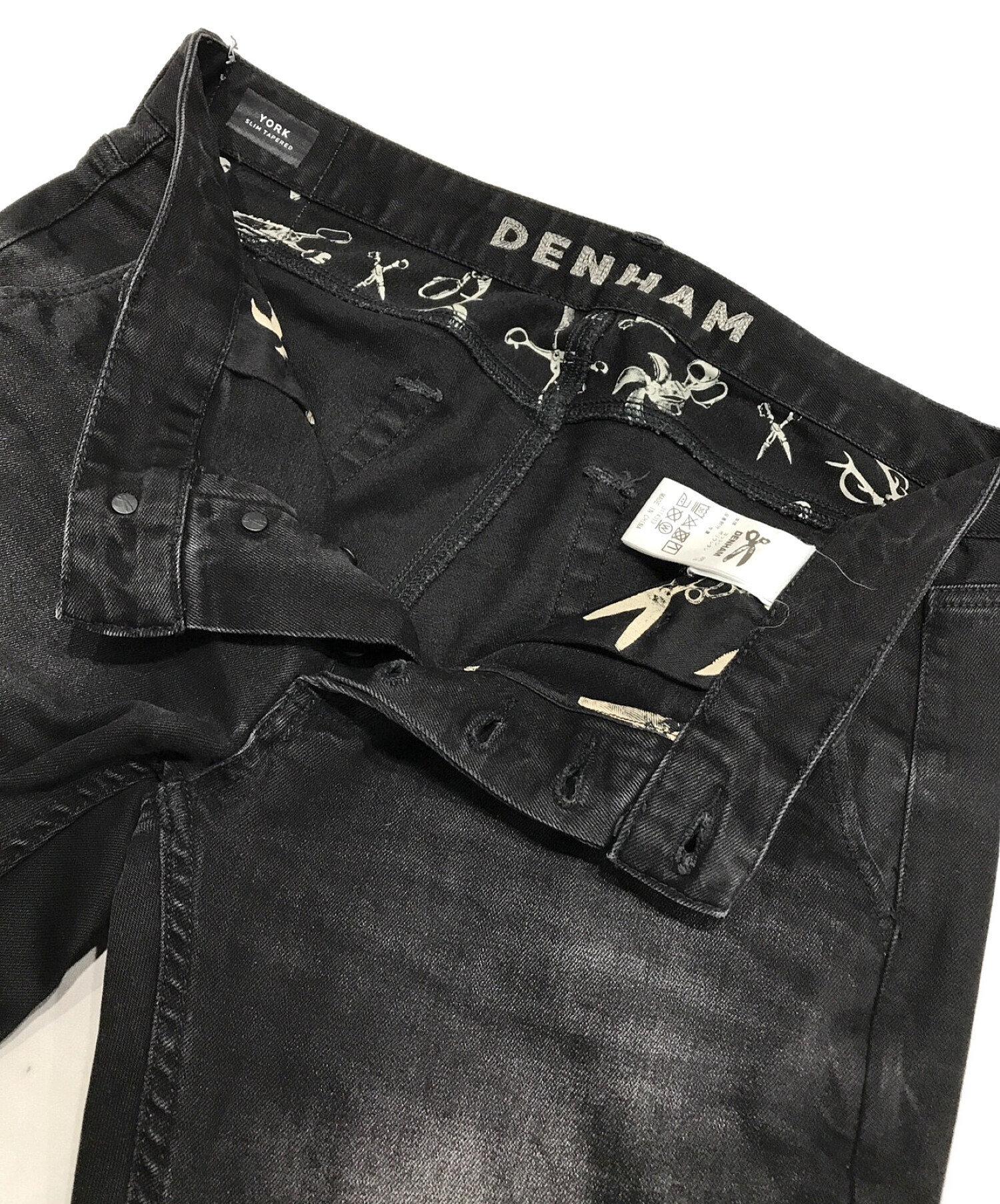 中古・古着通販】Denham (デンハム) デニムパンツ ブラック サイズ