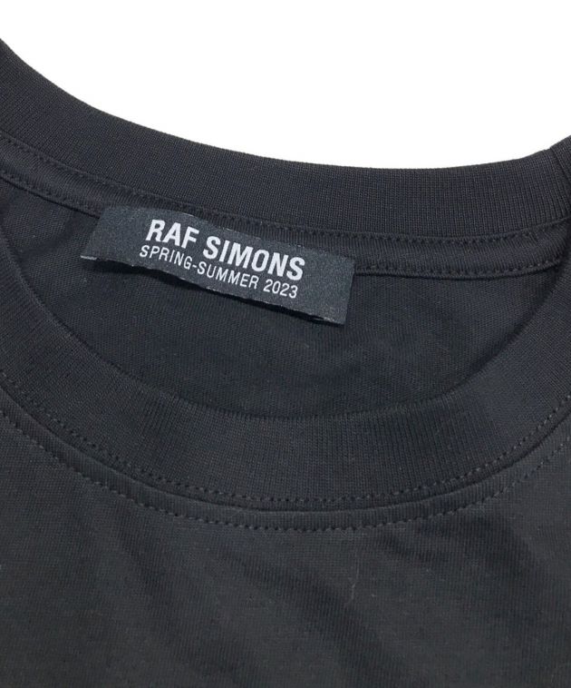 RAF SIMONS (ラフシモンズ) 23SS PRINTWORKS ツアー Tシャツ ブラック サイズ:M