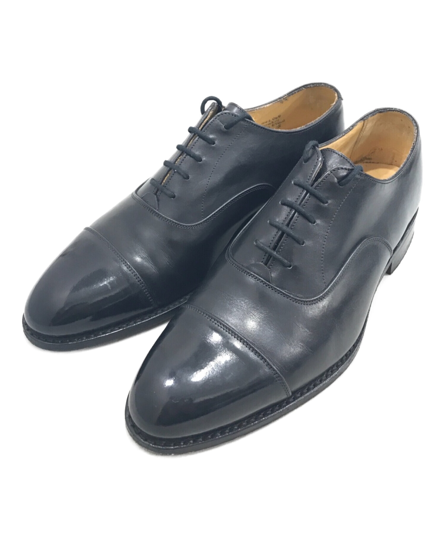 Tricker's (トリッカーズ) APPLETON ストレートチップシューズ ブラック サイズ:6.5