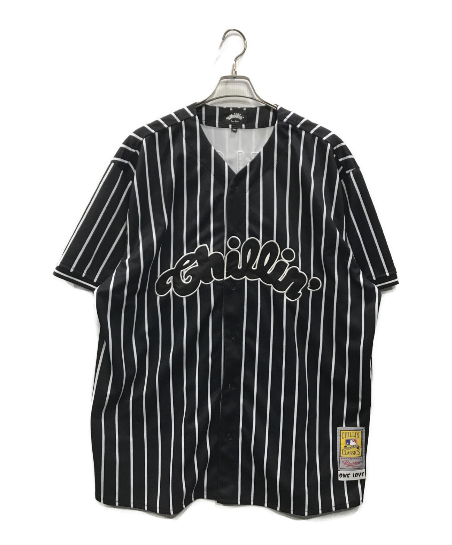 中古・古着通販】Chillin' (チリン) STRIPE BASEBALL SHIRTSベース 