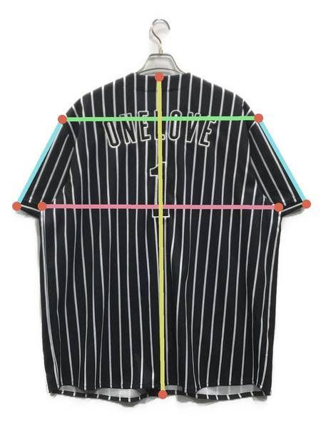 中古・古着通販】Chillin' (チリン) STRIPE BASEBALL SHIRTSベース 