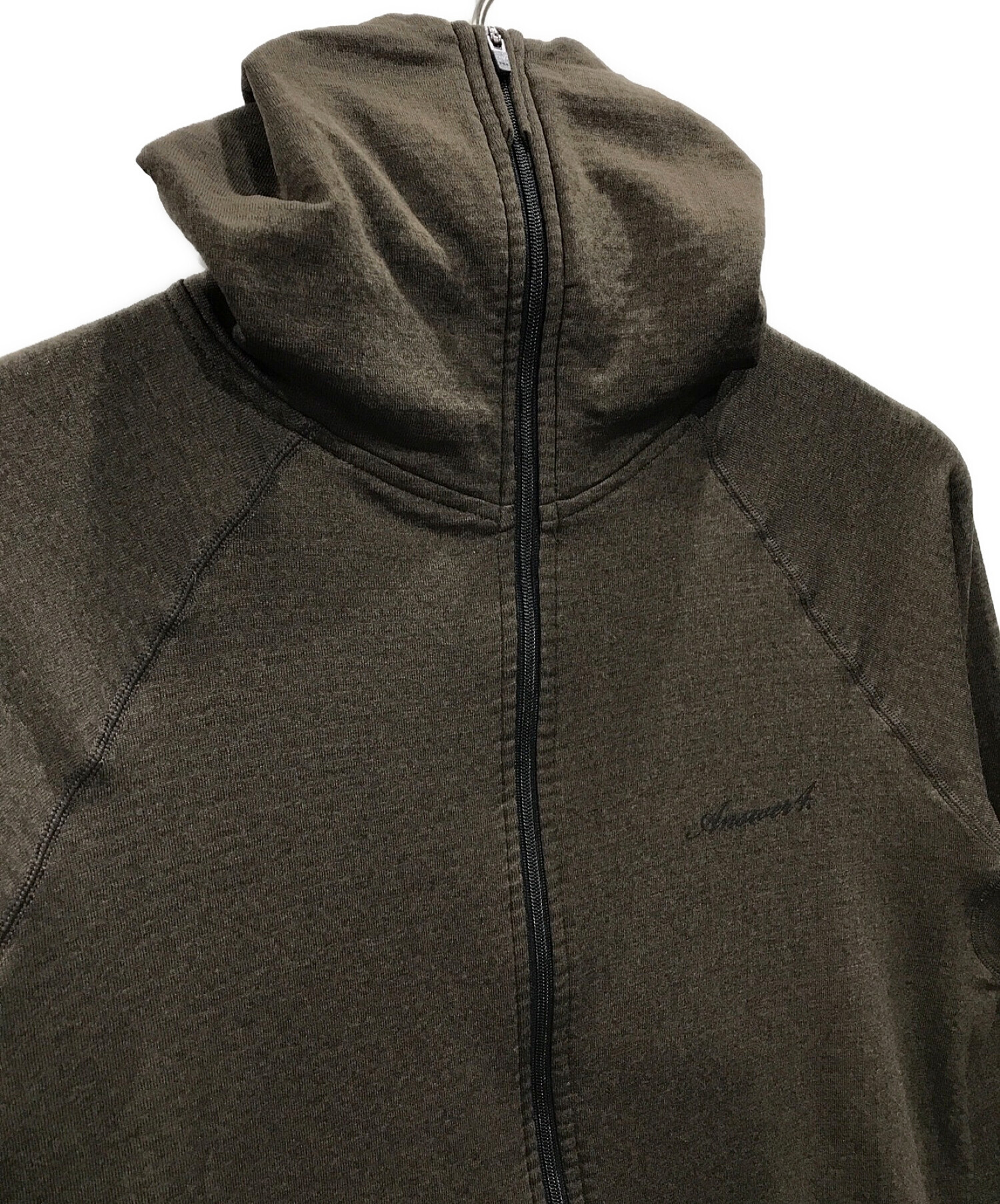 answer4 (アンサーフォー) Power Grid Full-Zip Hoodie ジップパーカー ブラウン サイズ:M