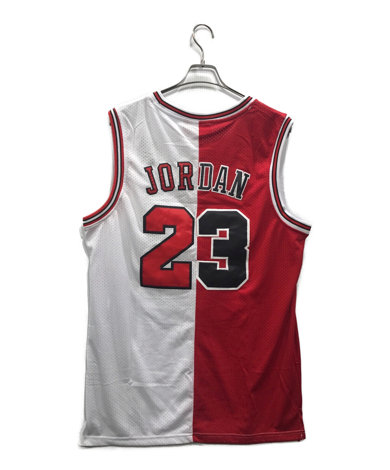 MITCHELL & NESS (ミッチェルアンドネス) Split Home&Away MJ Bulls ゲームシャツ ホワイト×レッド  サイズ:XXL