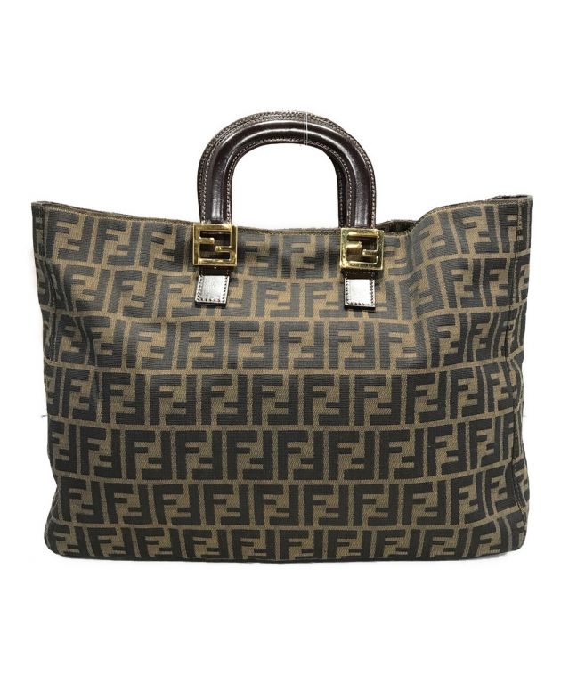 中古・古着通販】FENDI (フェンディ) ズッカ柄ラージトート ブラウン