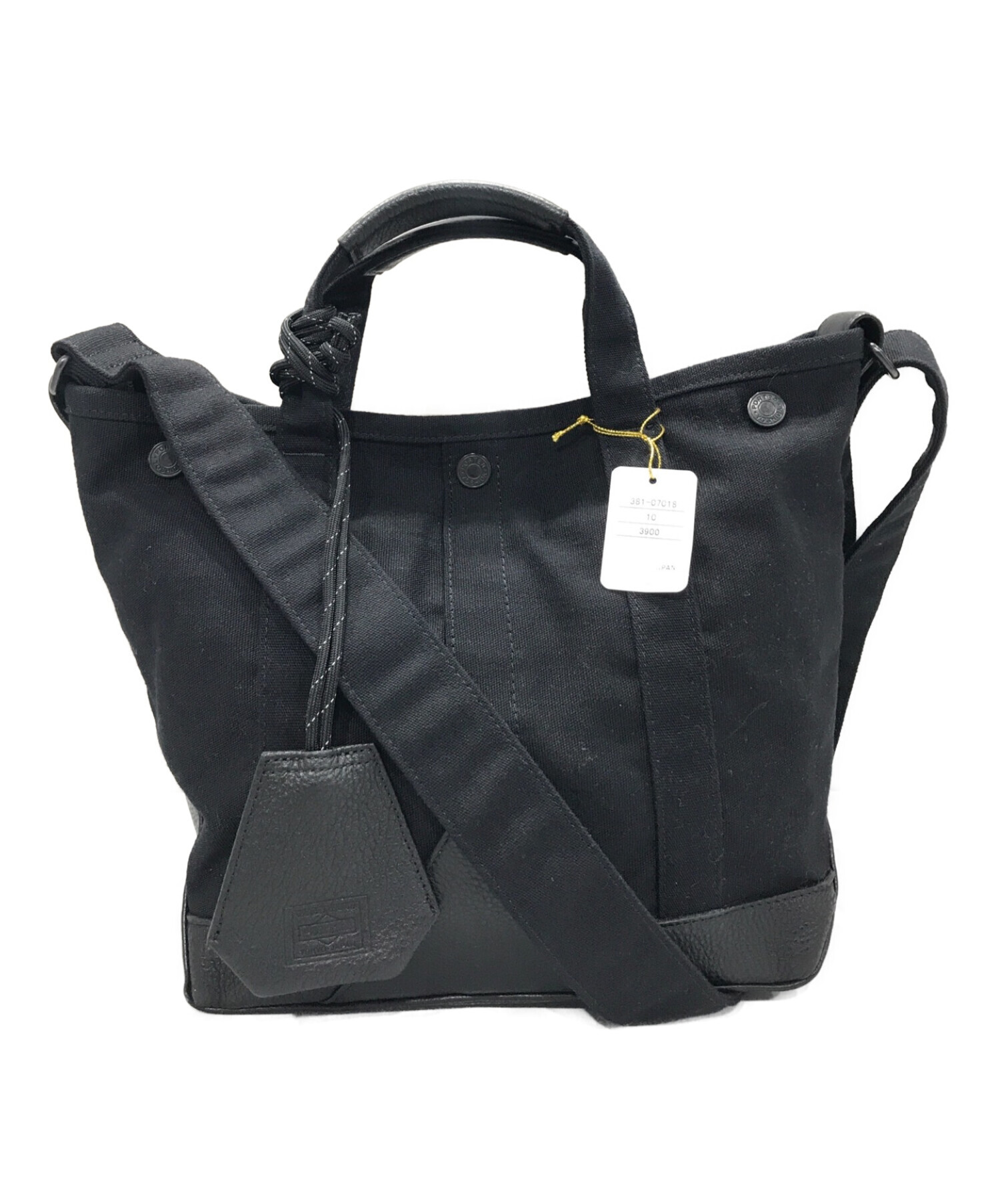 中古・古着通販】PORTER (ポーター) COAL 2WAY TOTE BAG(S) ブラック