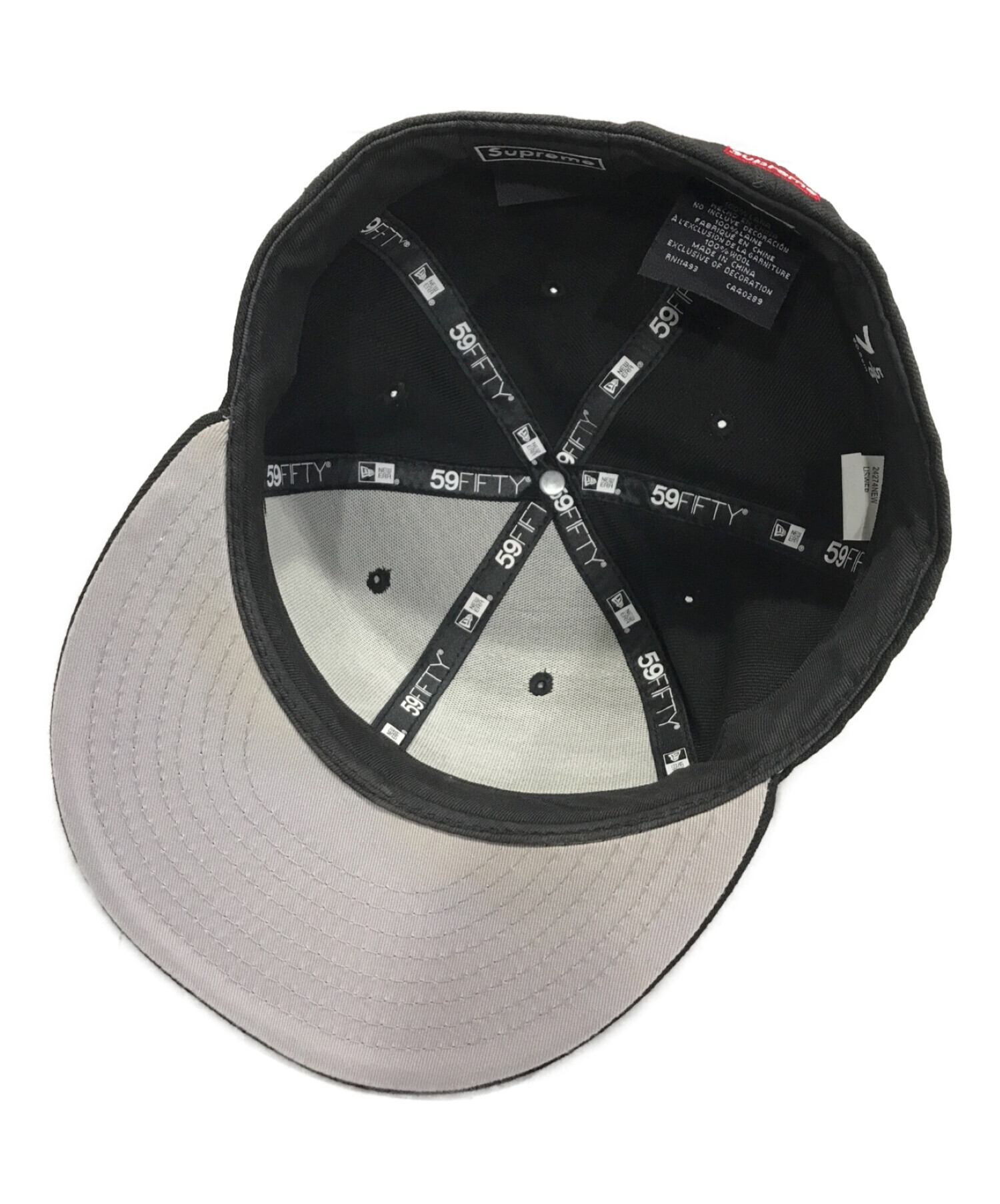 送料込　supreme S Logo New Era  黒　Lサイズ帽子